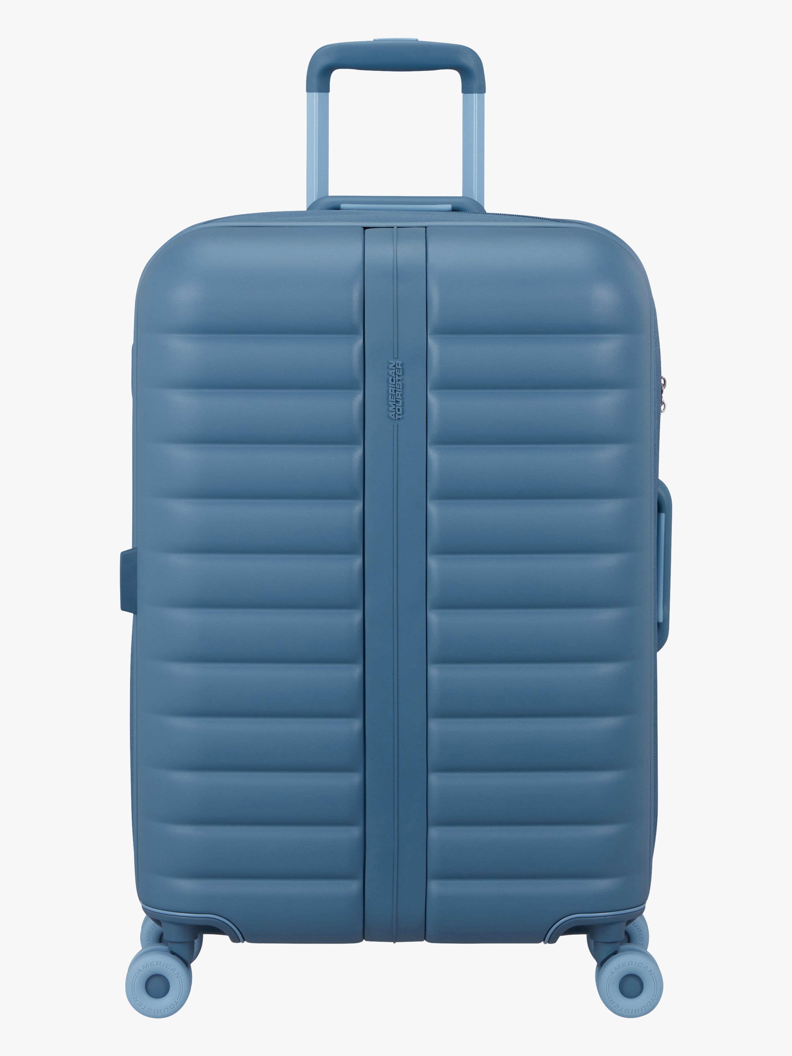 American Tourister Neovibe Spinner Koffer 66-74L, Steel Blue