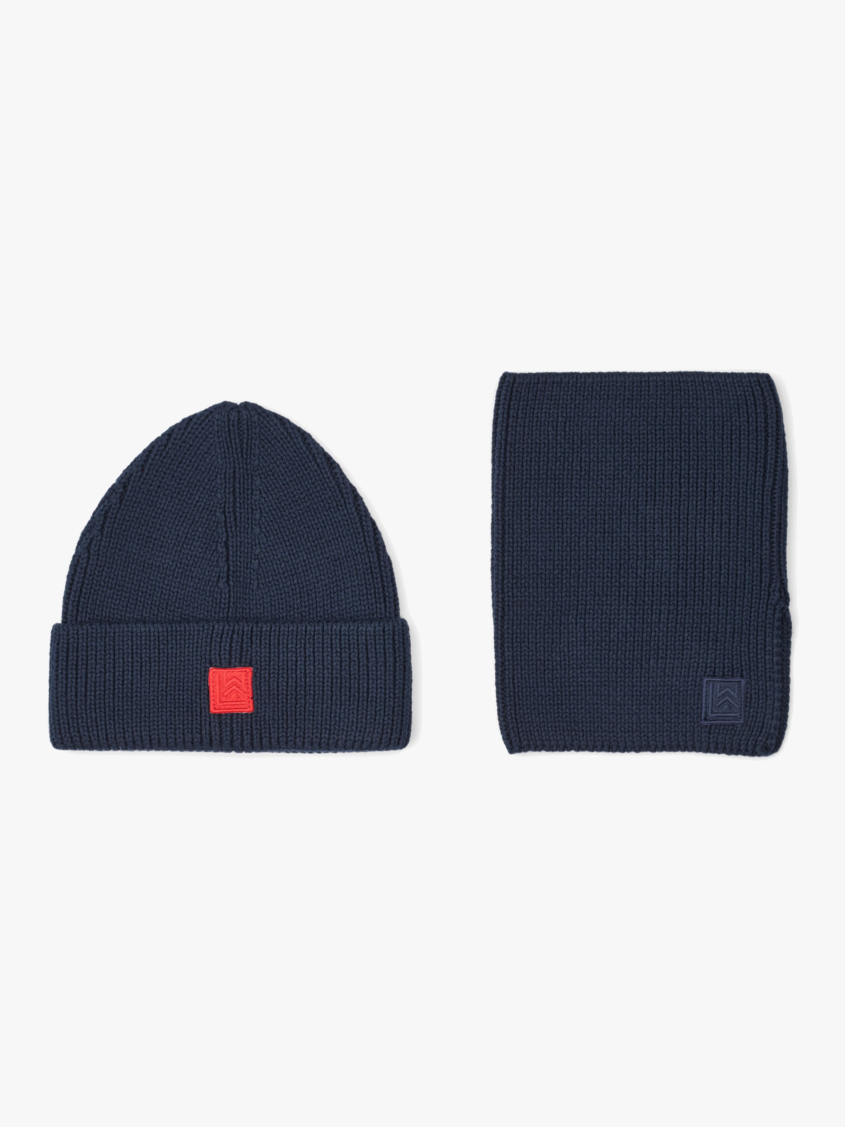 Lina Geschenkset Schalkragen Und Mütze, Classic Navy, 5-6 Jahre