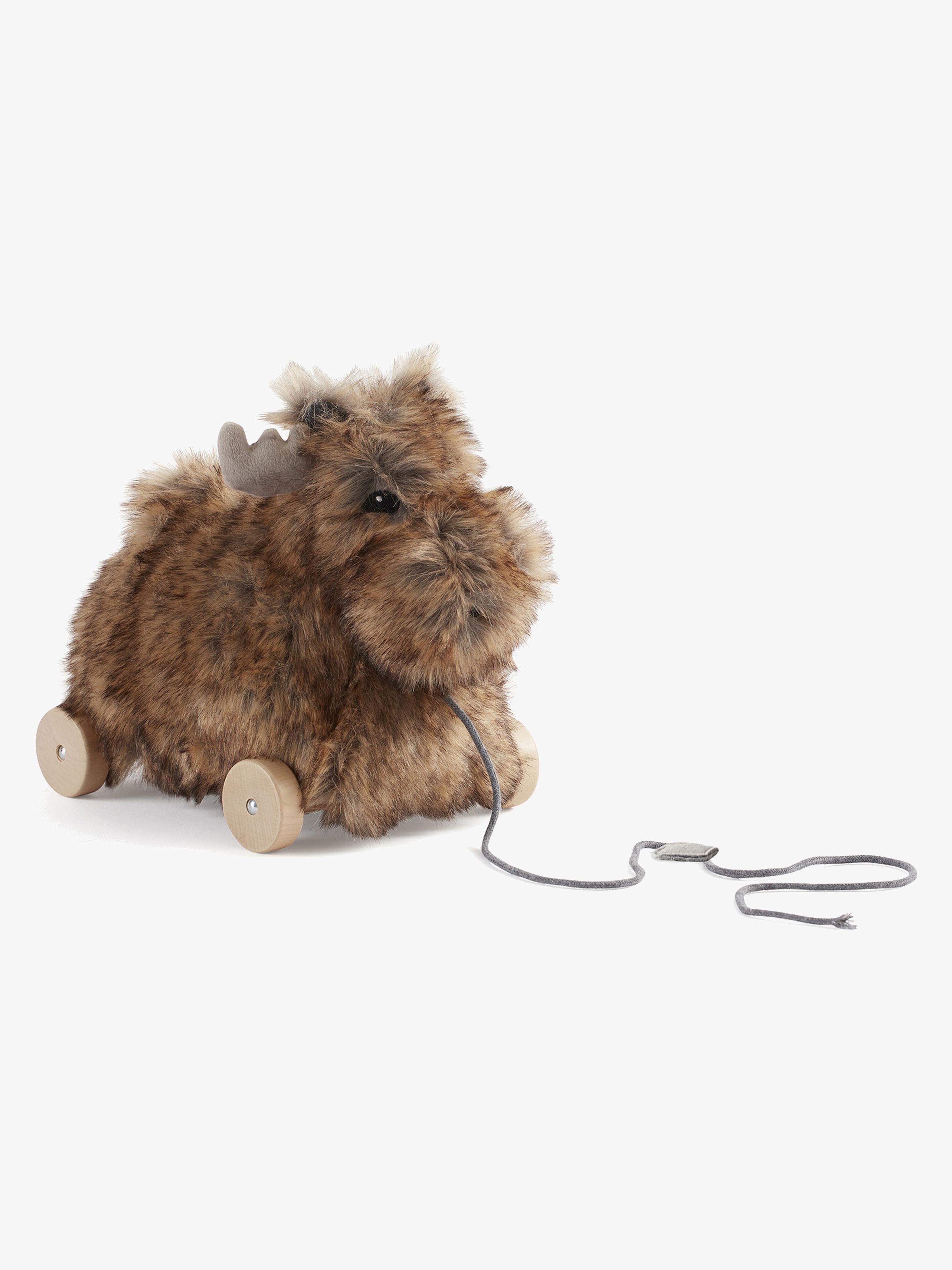Kids Concept Edvin Nachziehtier Elch, Braun