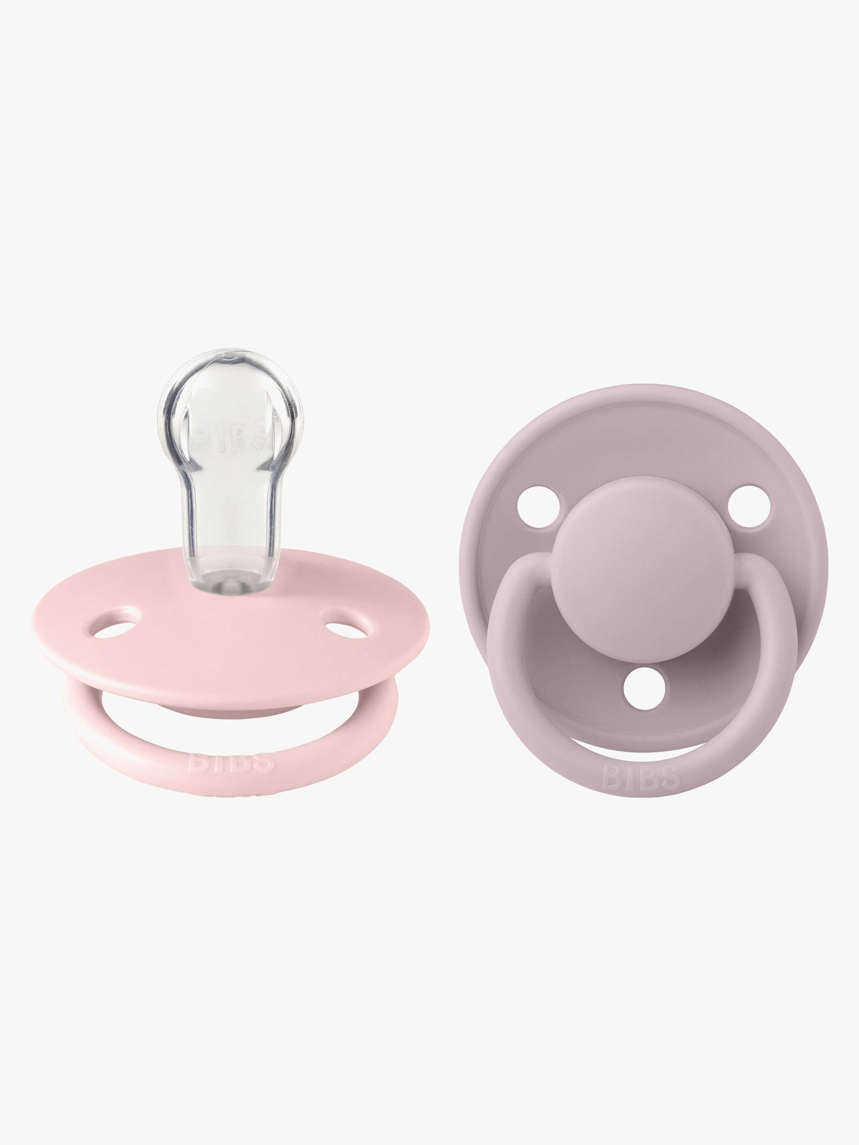 BIBS De Lux Schnuller 2er-Pack Silikon One Size Rund, Blossom/Dusty Lilac