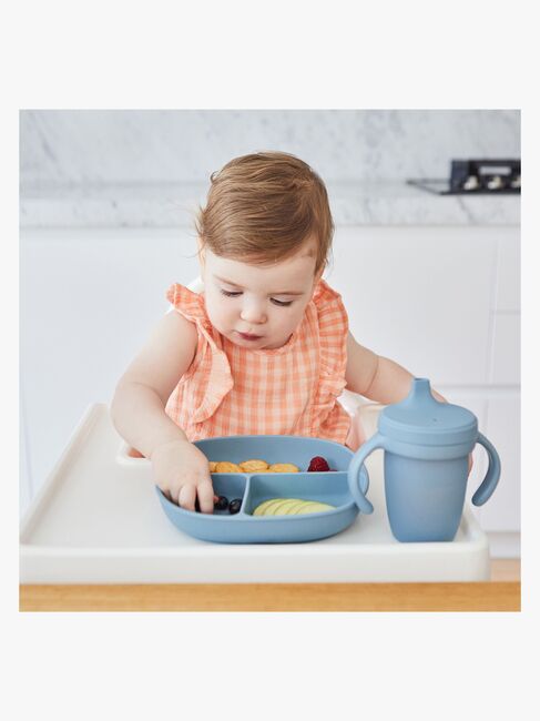 b.box Teller mit Deckel Silikon, Ocean