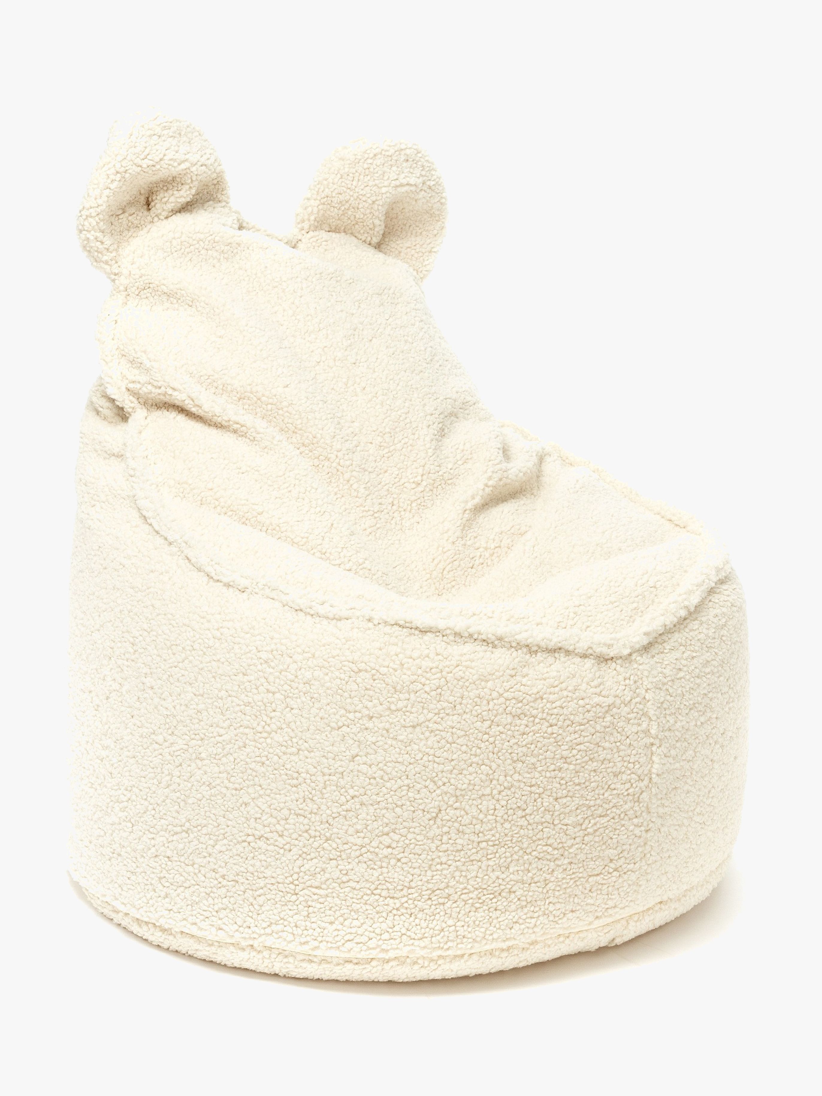 Furini Yogi Sitzsack Bouclé, Creme
