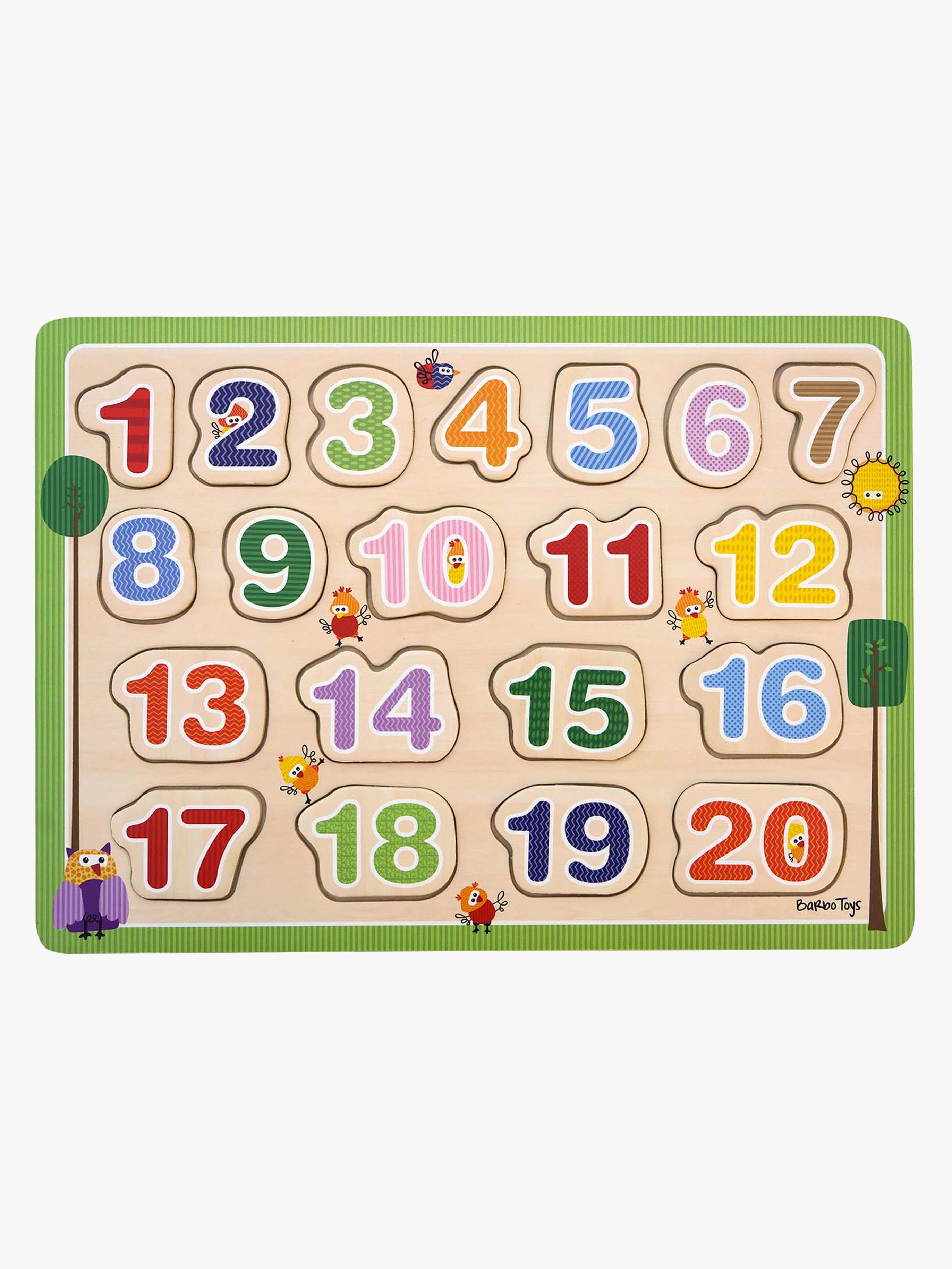 Wacky Wonders Holzpuzzle Zahlen 20 Teile