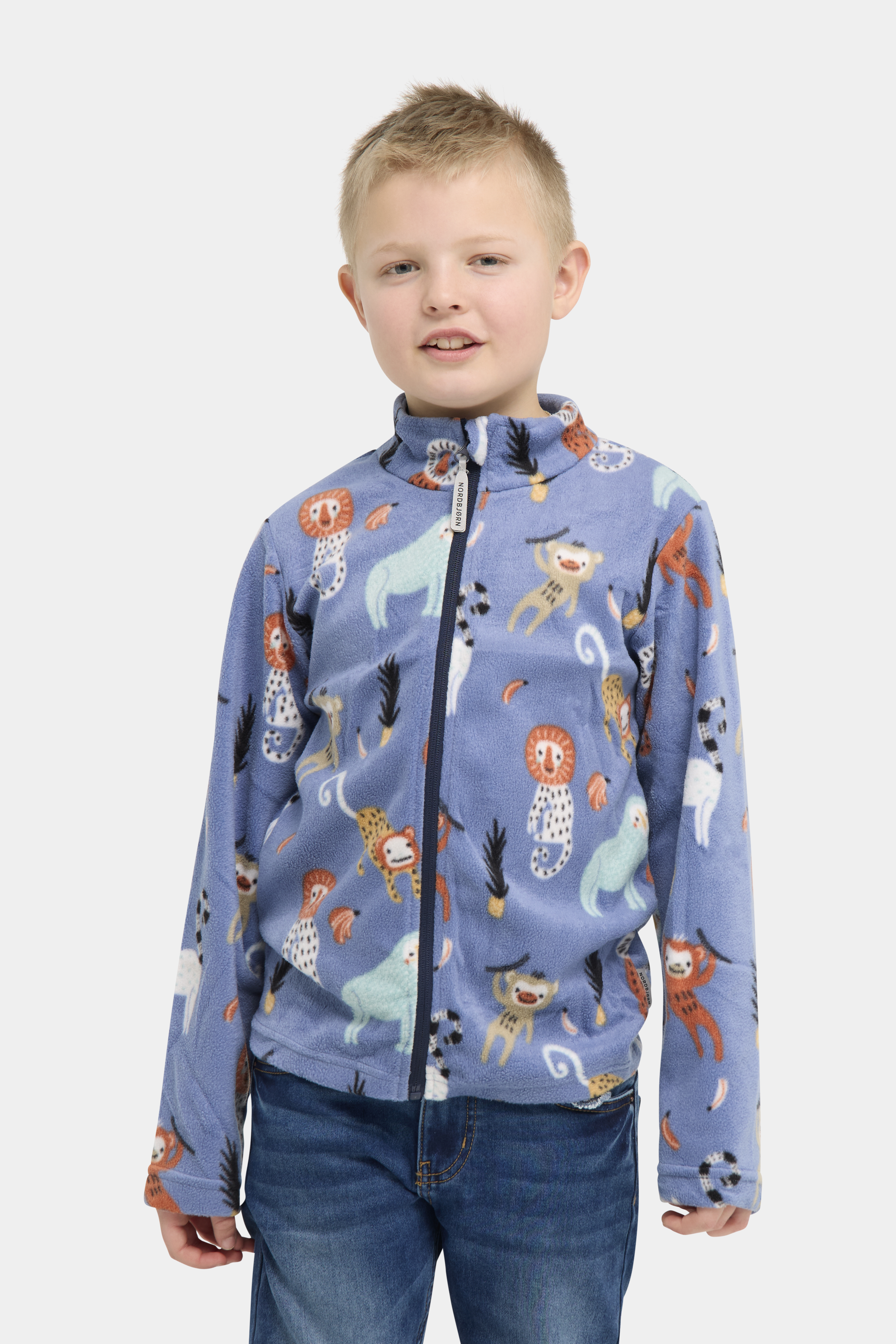 Nordbjørn Malö Fleecejacke, Monkey Buisness Country Blue, 134-140