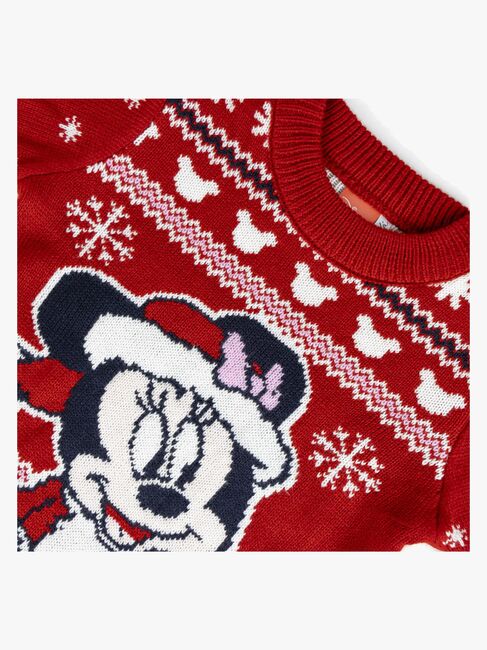 Disney Minnie Maus Weihnachtspullover, Rot