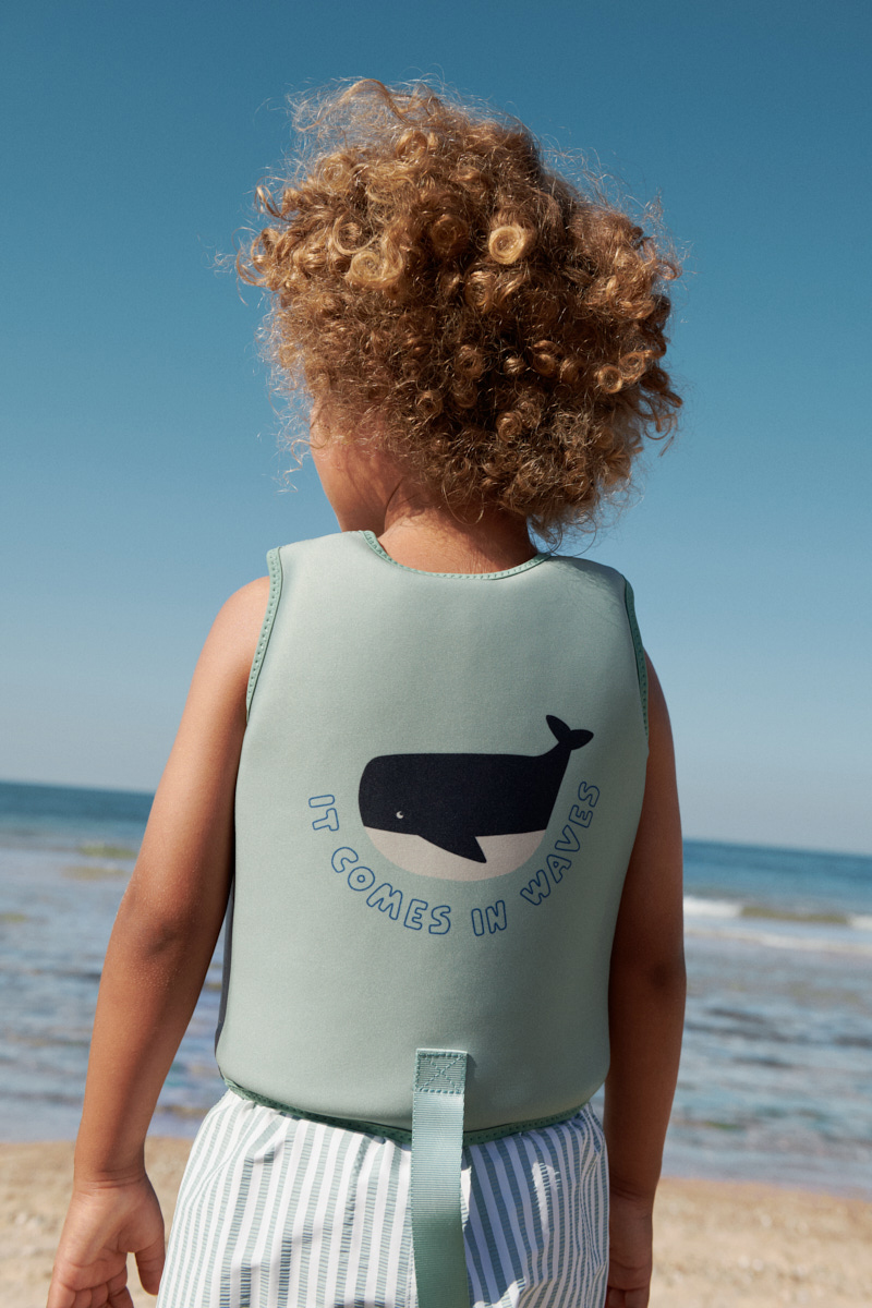 LIEWOOD Dove Schwimmweste, It Comes In Waves/Peppermint, 19-30 kg