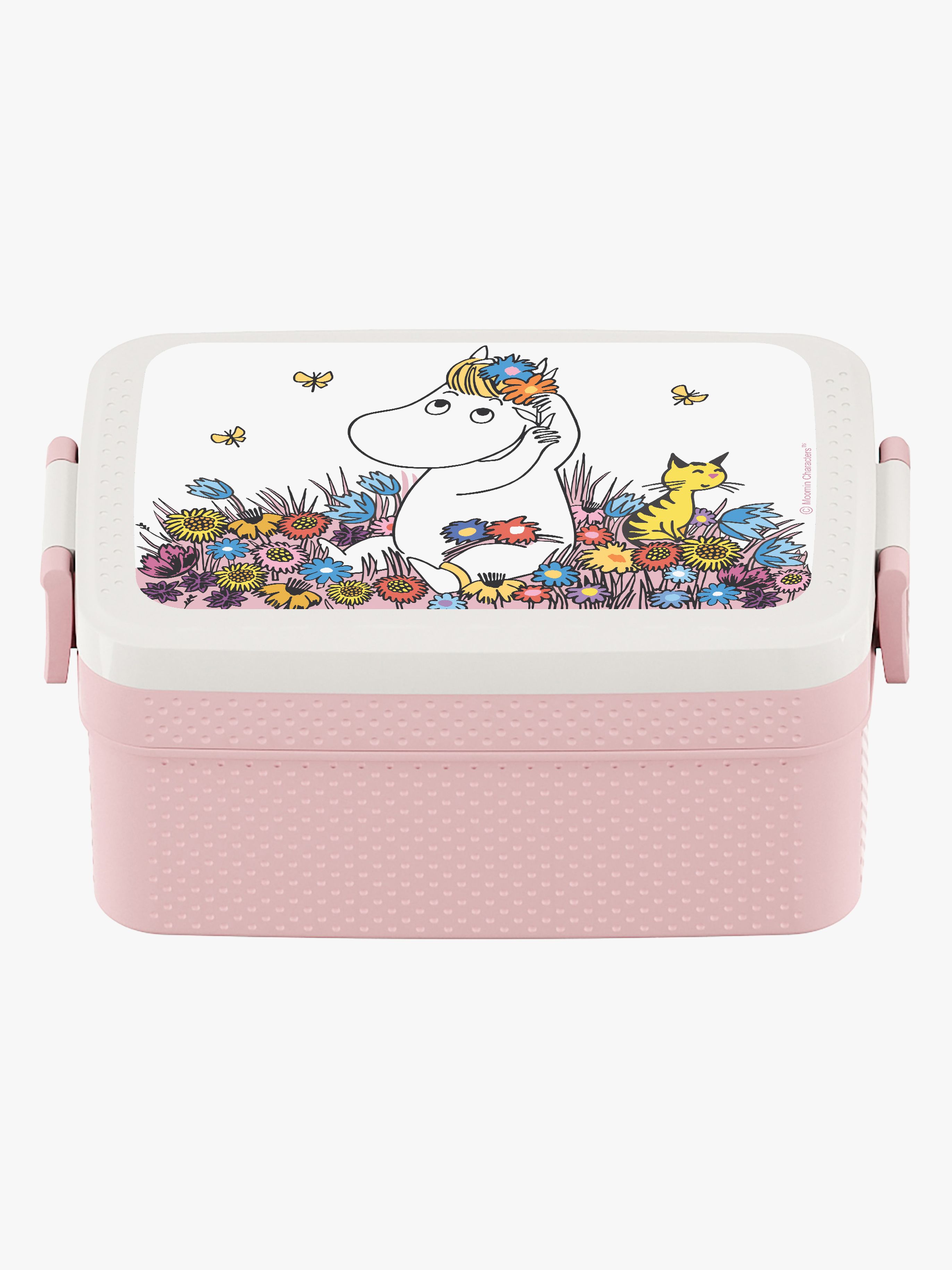 Mumin Wiese Brotdose, Lila/Pink
