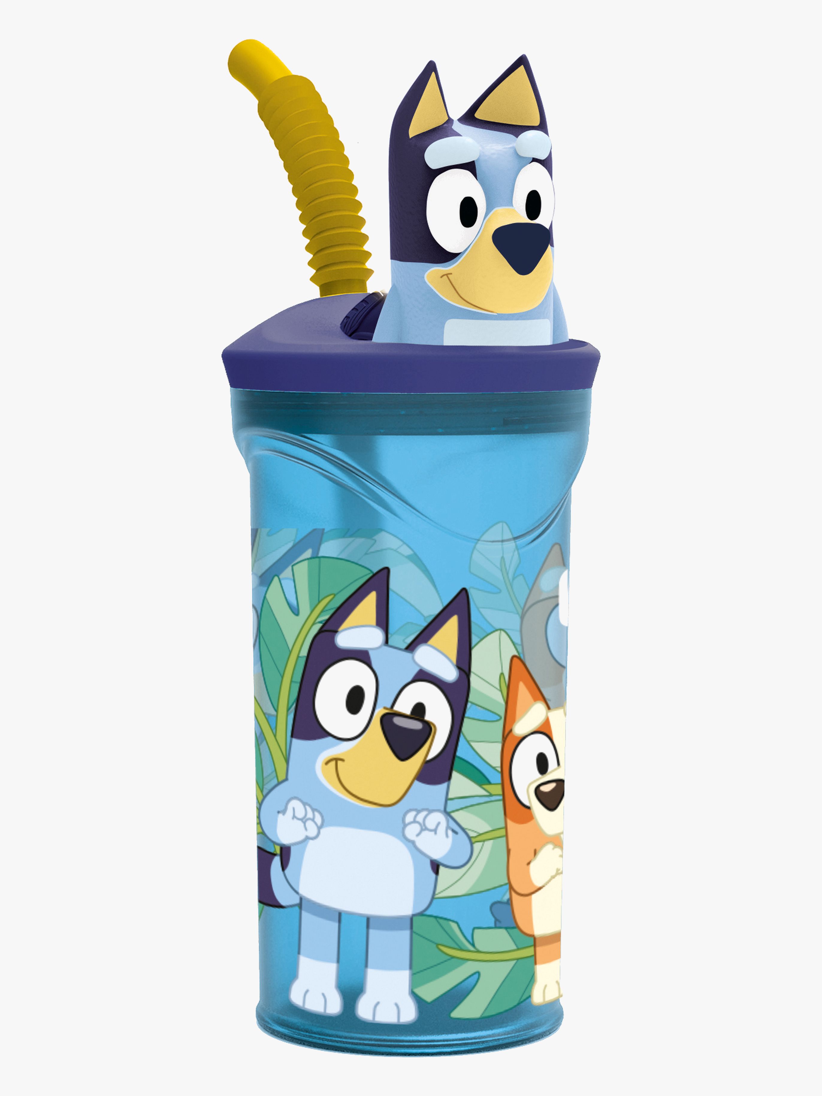 Bluey 3D Figur Trinkflasche 360ml, Blau