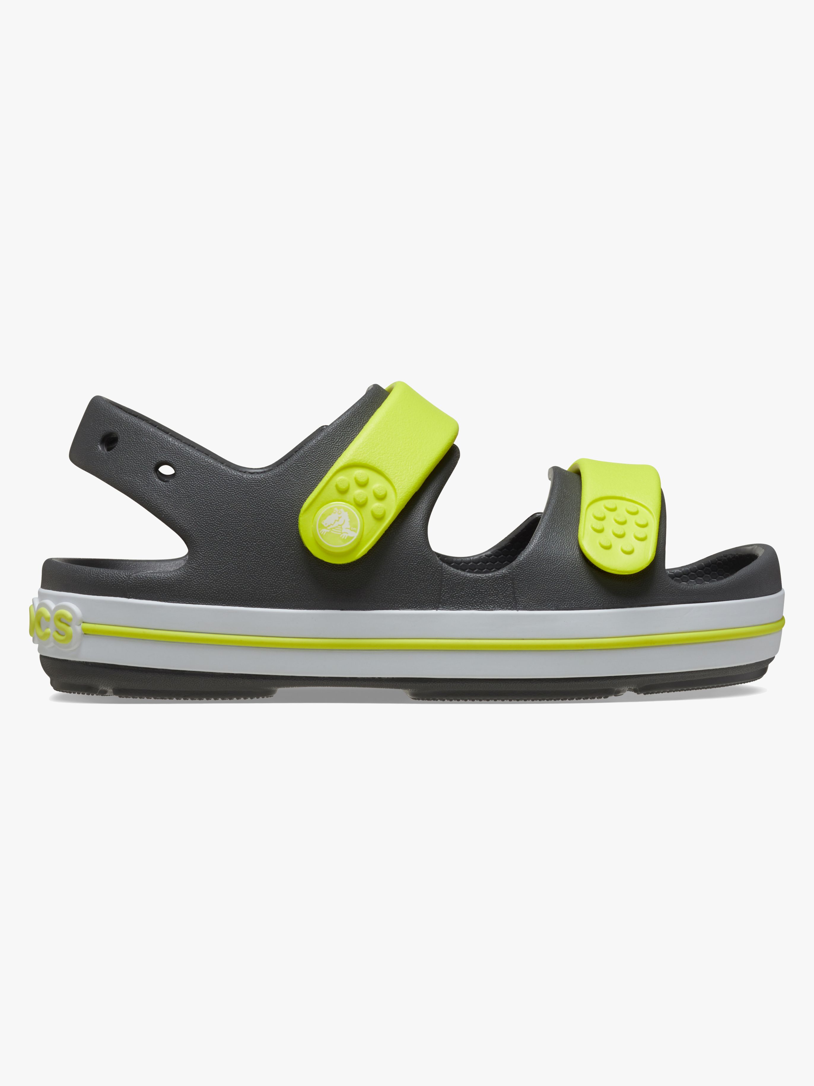 Crocs Crocband Cruiser Kids Kinder Sandalen, Slate Grey/Acidity, 20-21