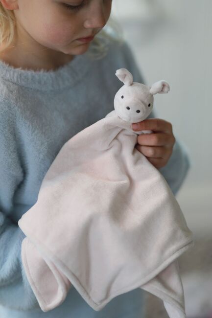 Lotta aus der Krachmacherstraße Teddy Schmusetuch, Rosa