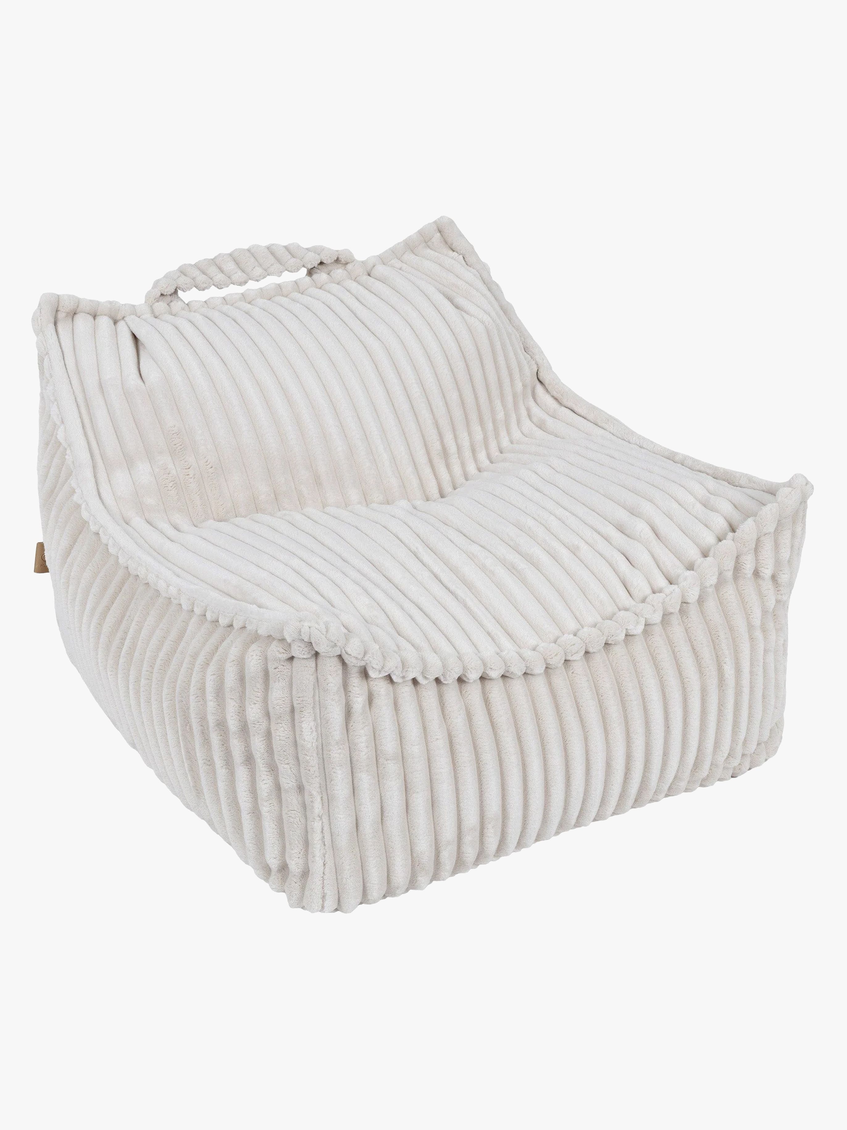 Meowbaby Churros Sitzsack, Cotton Candy White