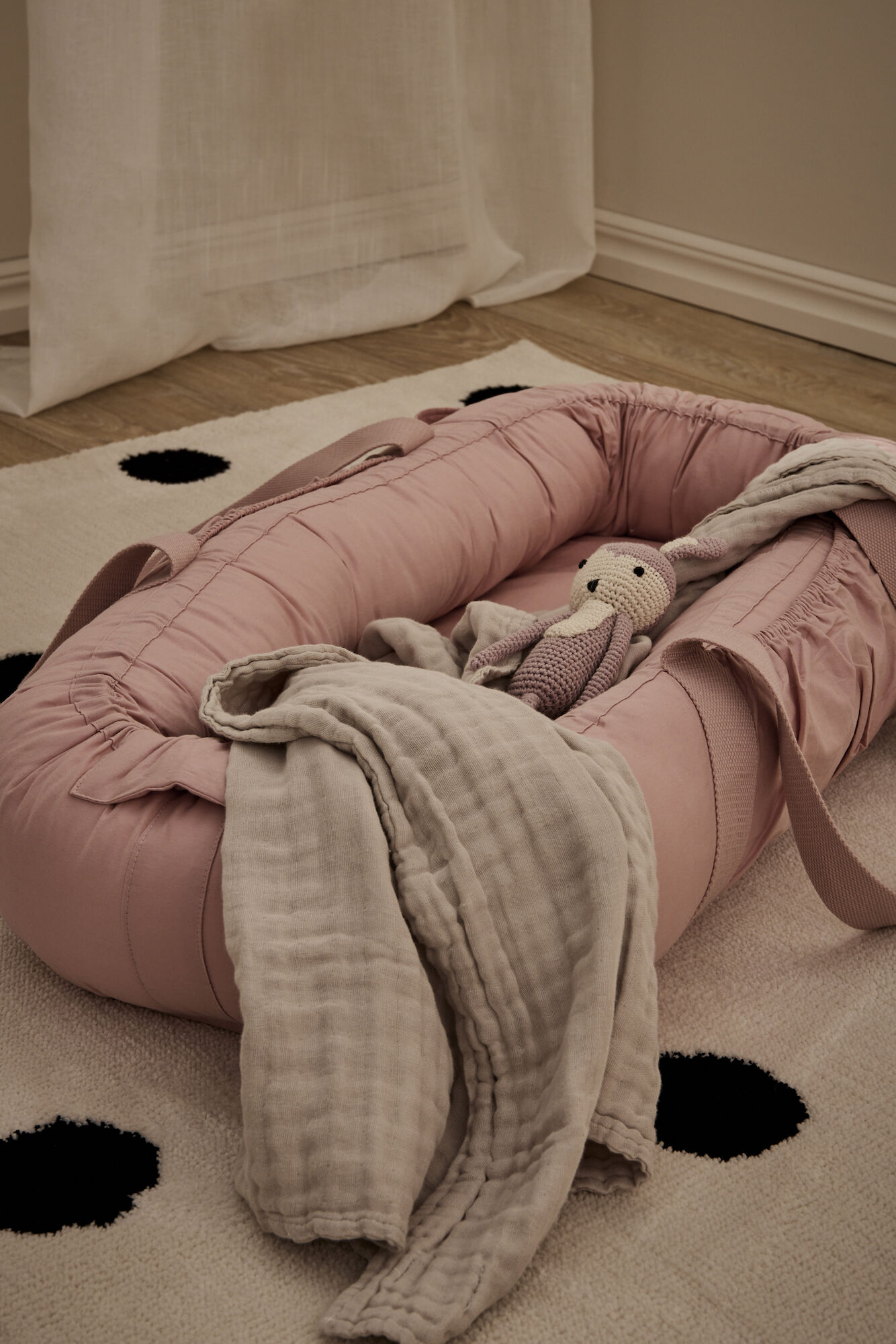 Alice &  Fox ASTRID Babynest, Hellrosa