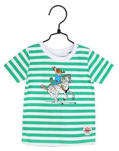 Pippi Langstrumpf Reiten T-Shirt, Grün