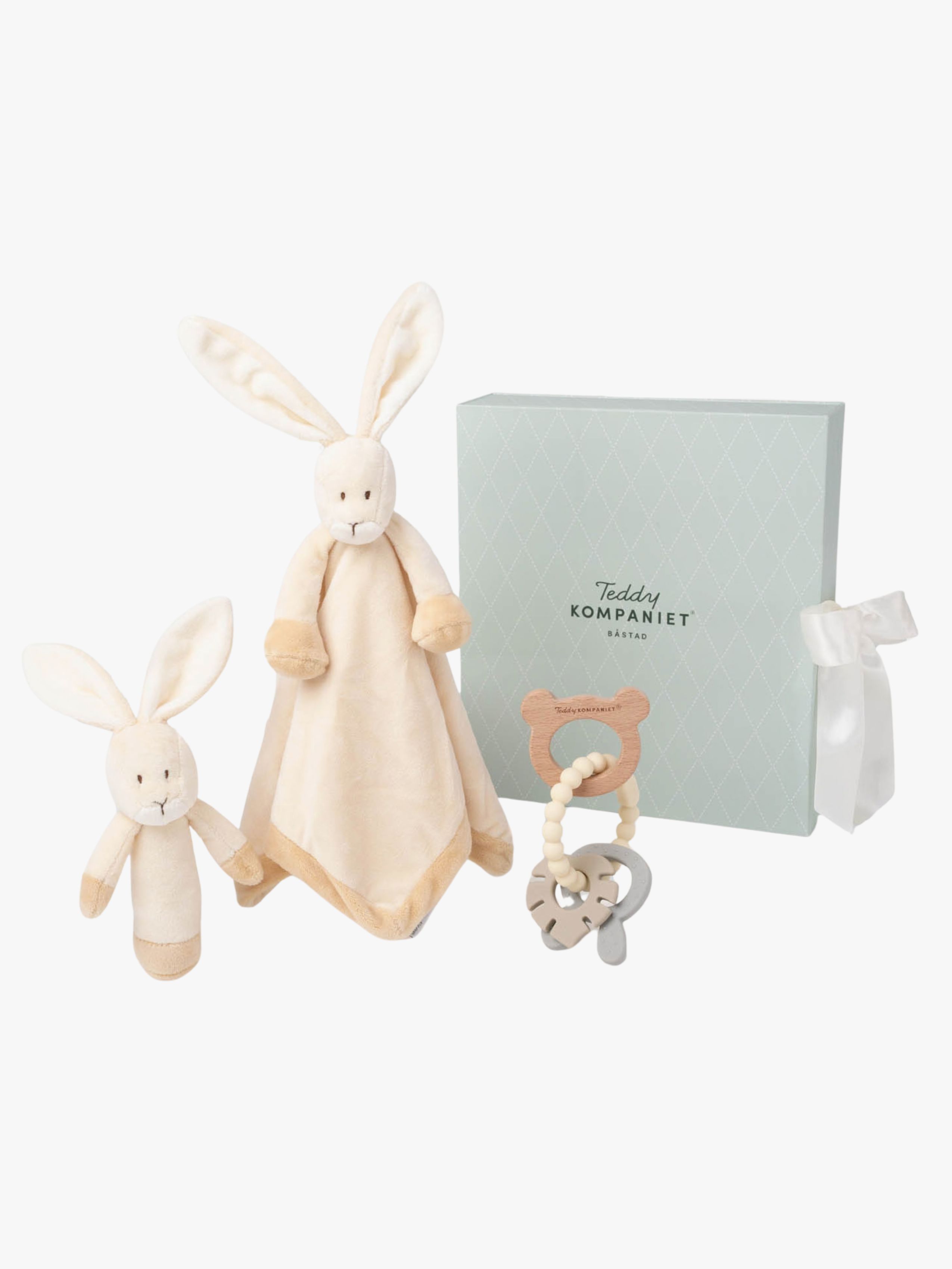 Schnuffeltücher Kaninchen Geschenkset, Creme