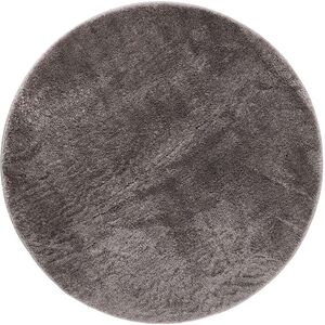 KM Carpets Cozy Runder Teppich 160 cm, Grey