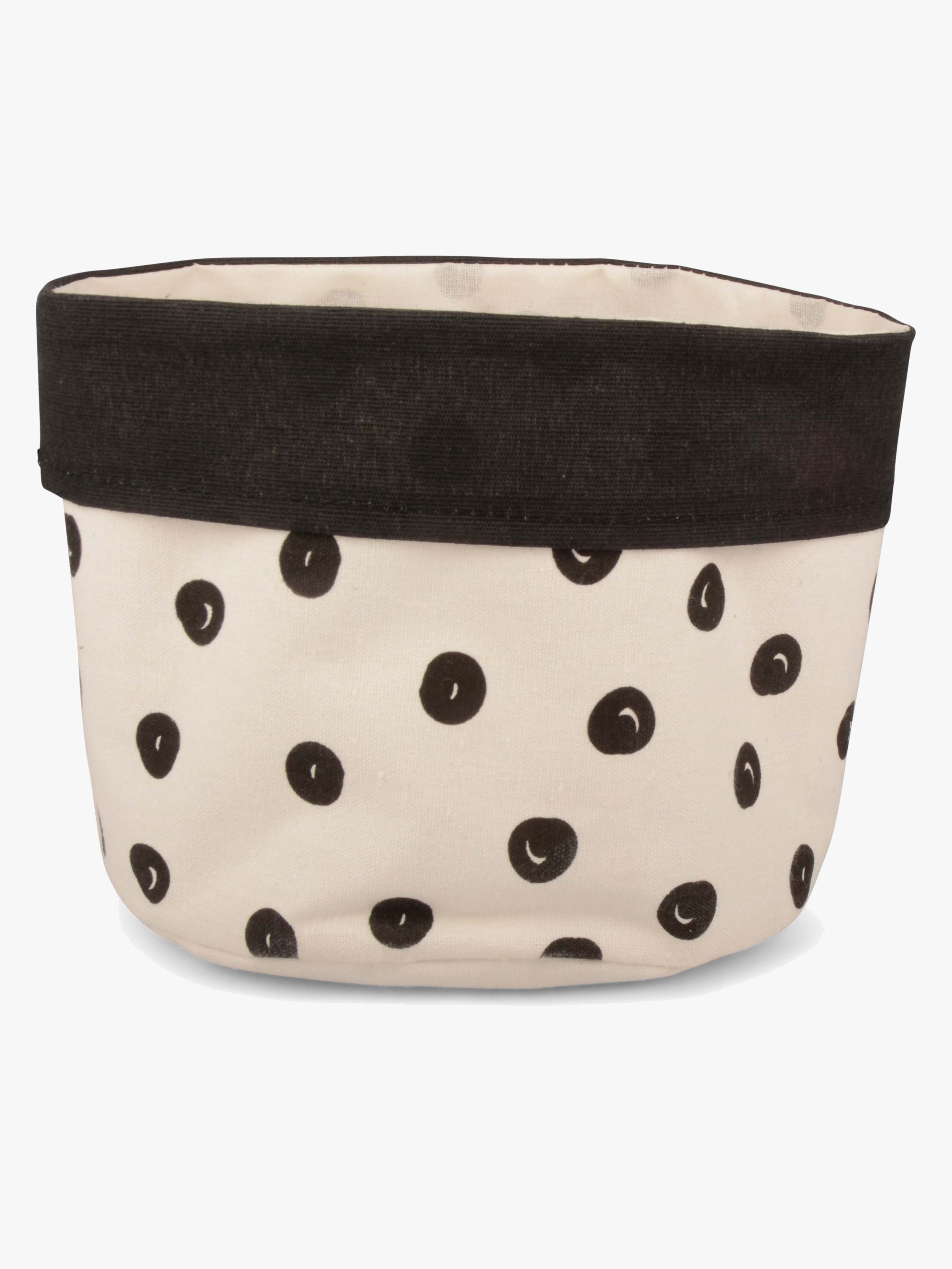 Form Living Aufbewahrungskorb Punkte Groß, Beige/Schwarz