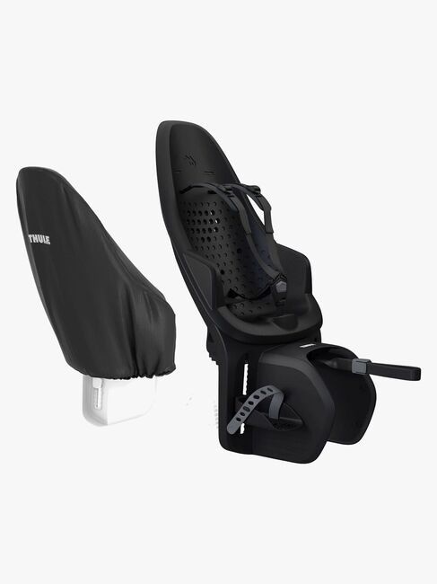 Thule Yepp 2 Maxi MIK HD Rack Mount Fahrradsitz inkl. Regenschutz, Black