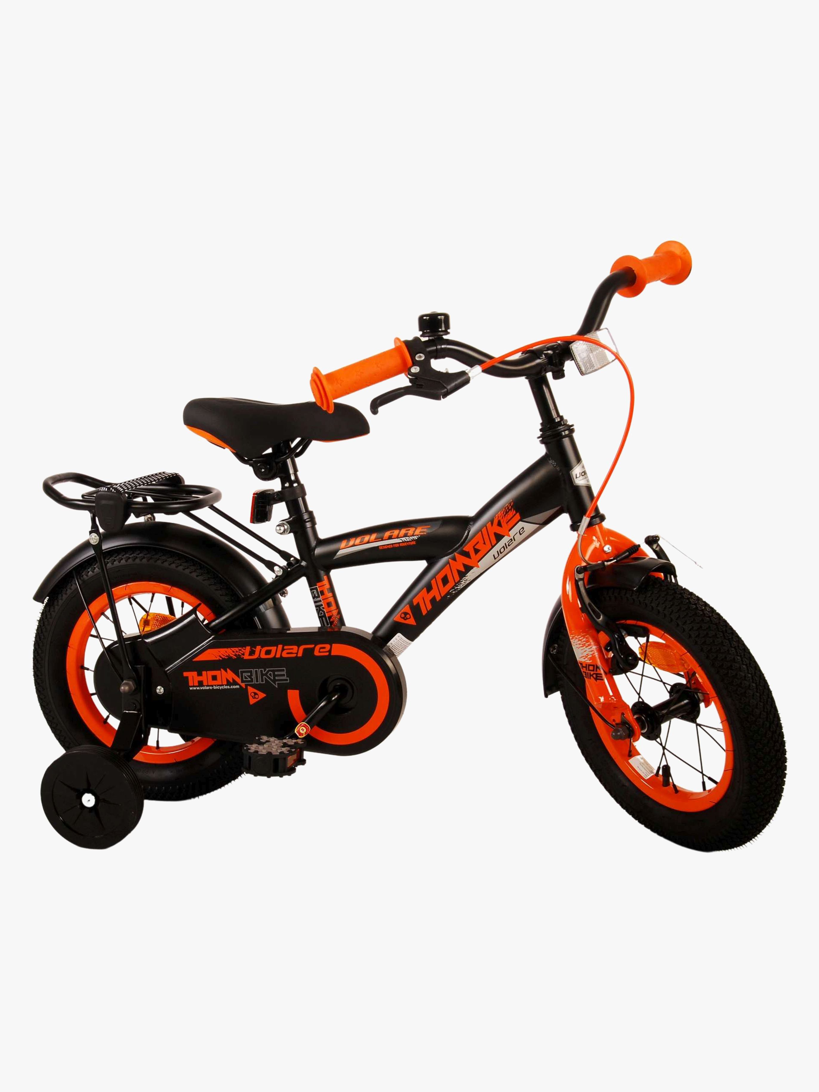 Volare Thombike Kinderfahrrad 12 Zoll, Schwarz/Orange