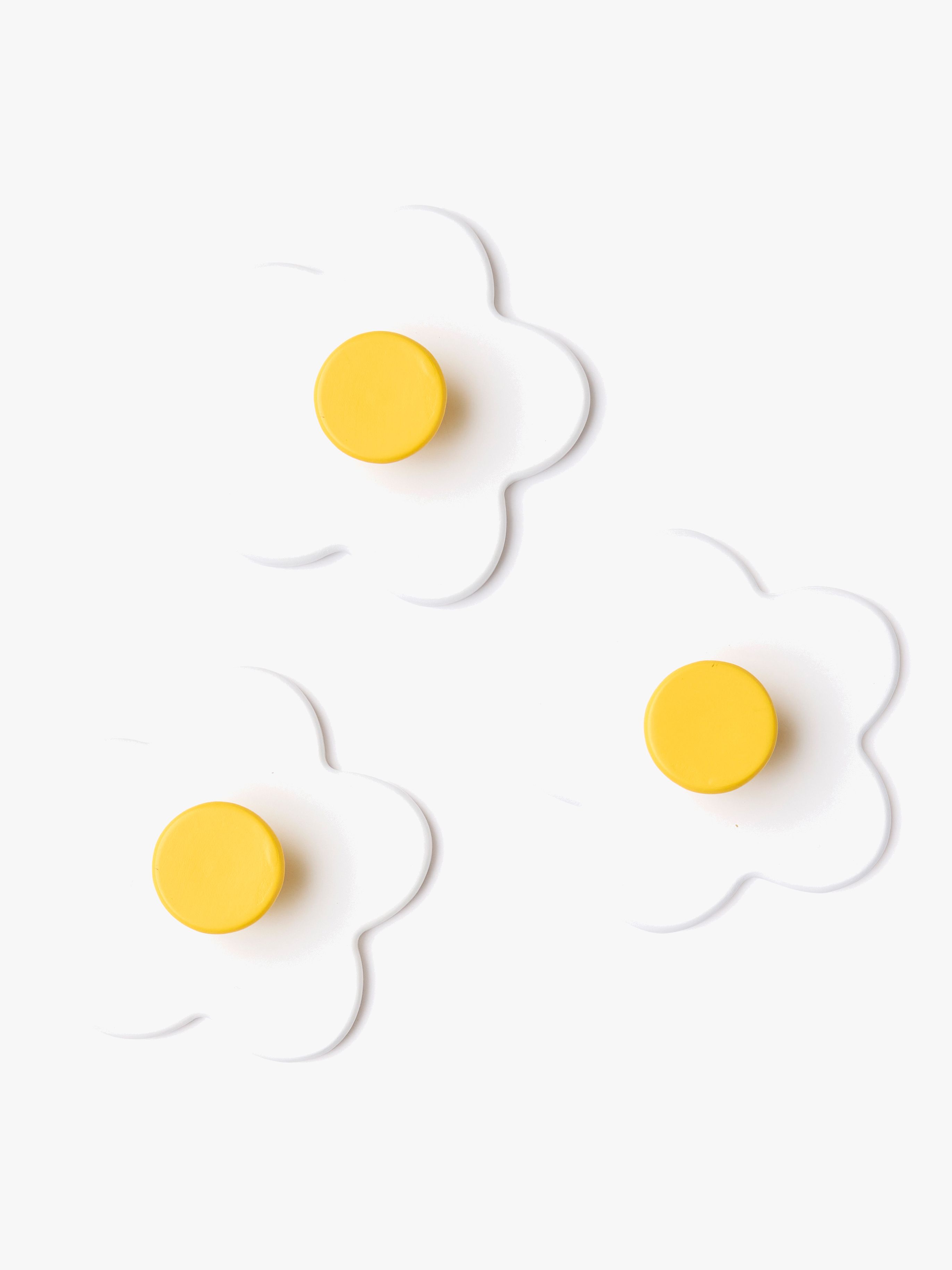 Kid's Concept Haken Blume 3er-Pack, Weiß