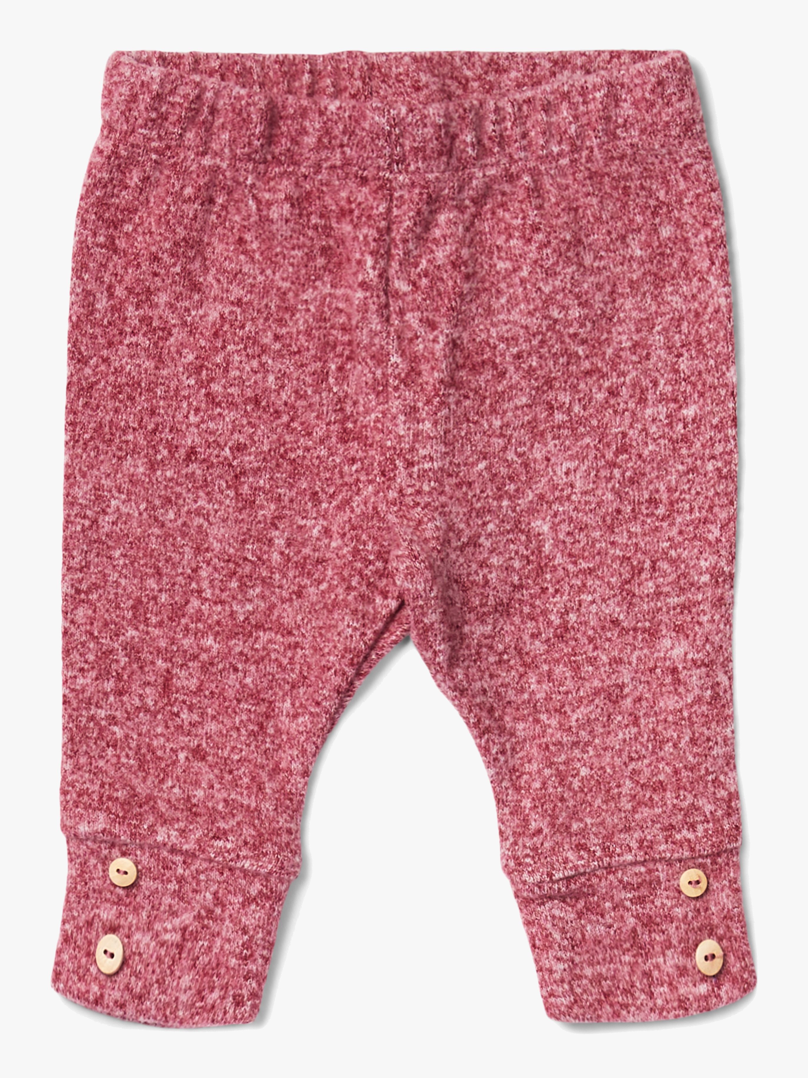 Melissa Leggings Baby, Dark Pink Melange 68