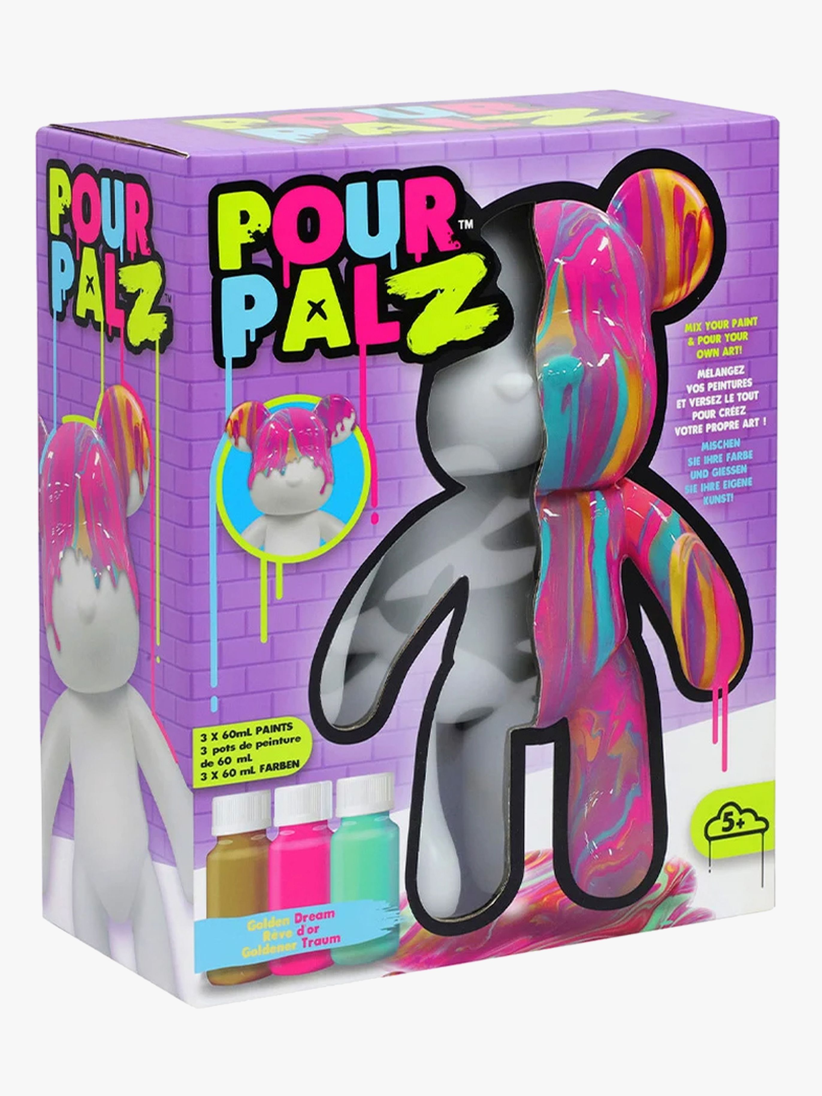 POUR PALZ DIY-Set Male Deinen eigenen Bären, Golden Dream
