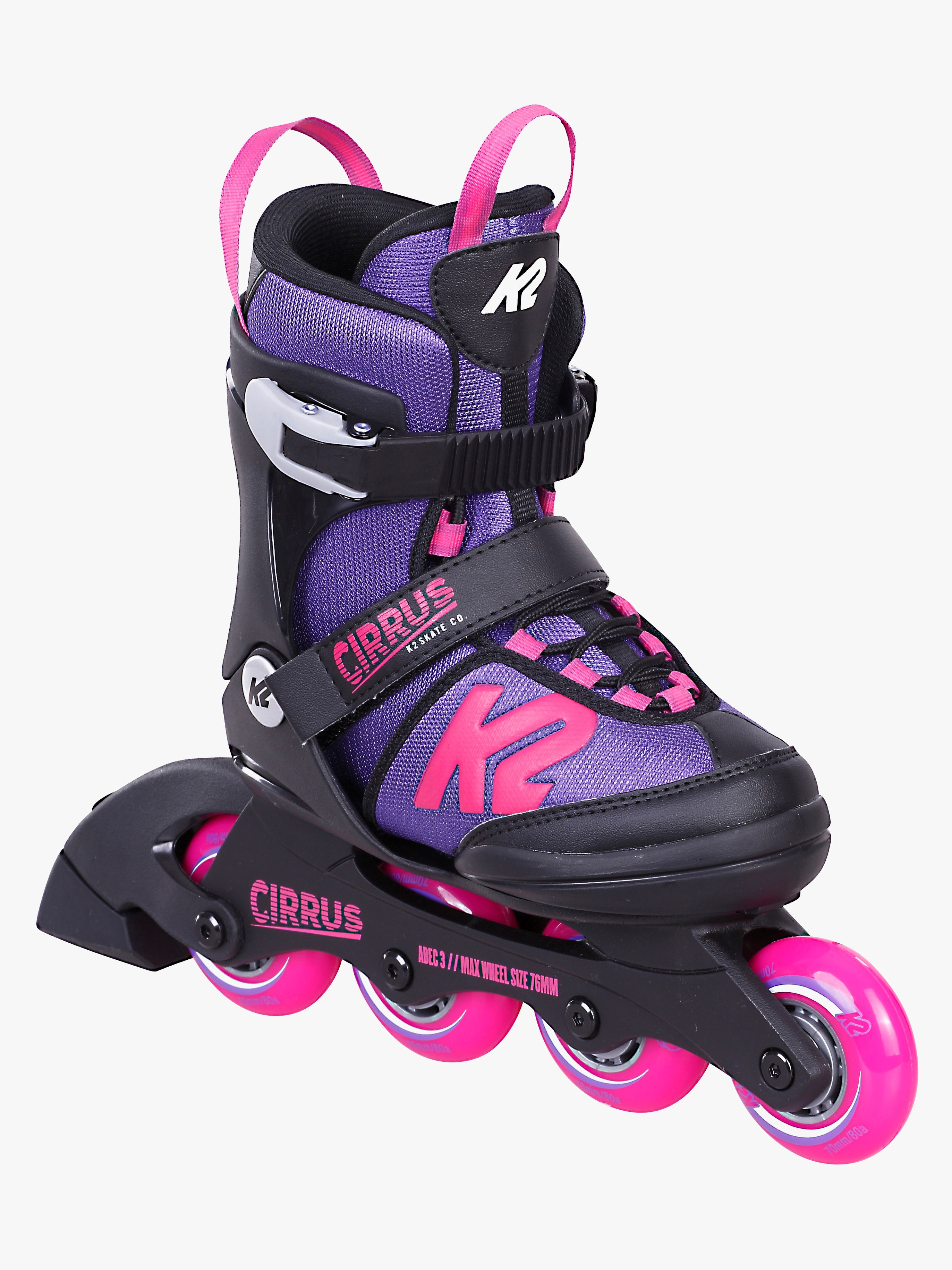 K2 Cirrus B Inlineskates, Schwarz/Lila, 32-37
