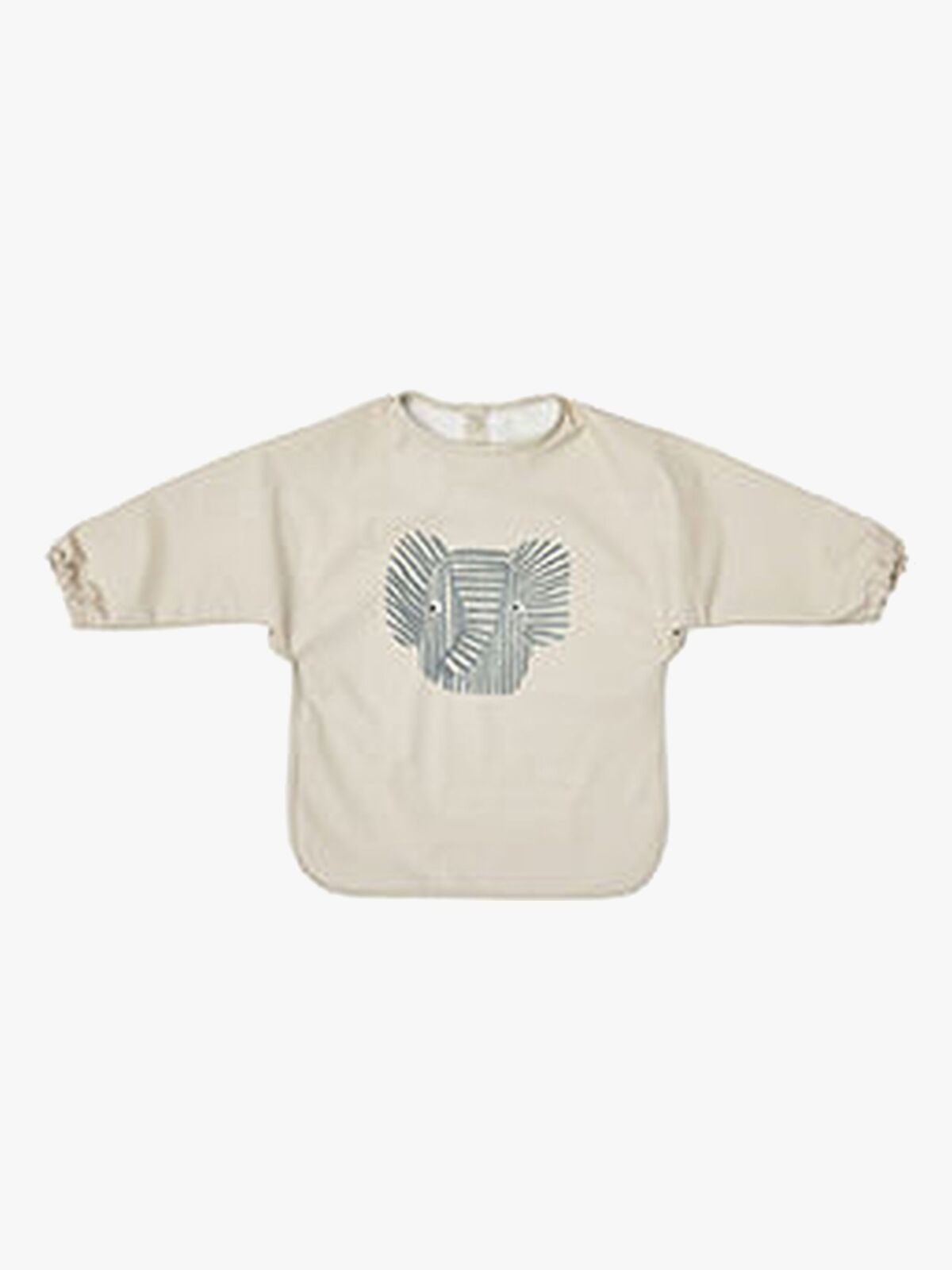 OYOY Erik Elefant Langärmliges Lätzchen, Beige