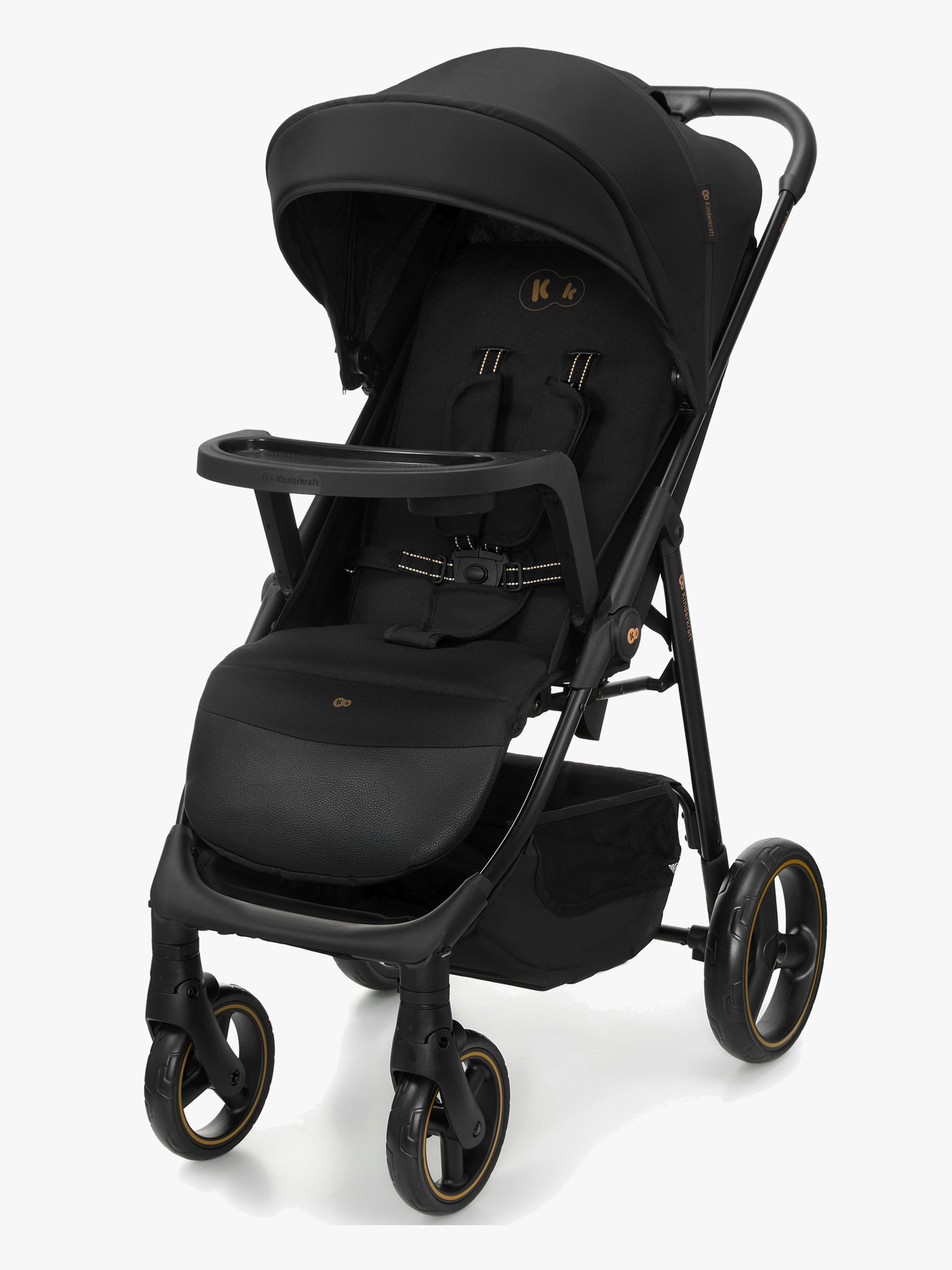 Kinderkraft Trig 3 Buggy mit Tablett, Onyx Black