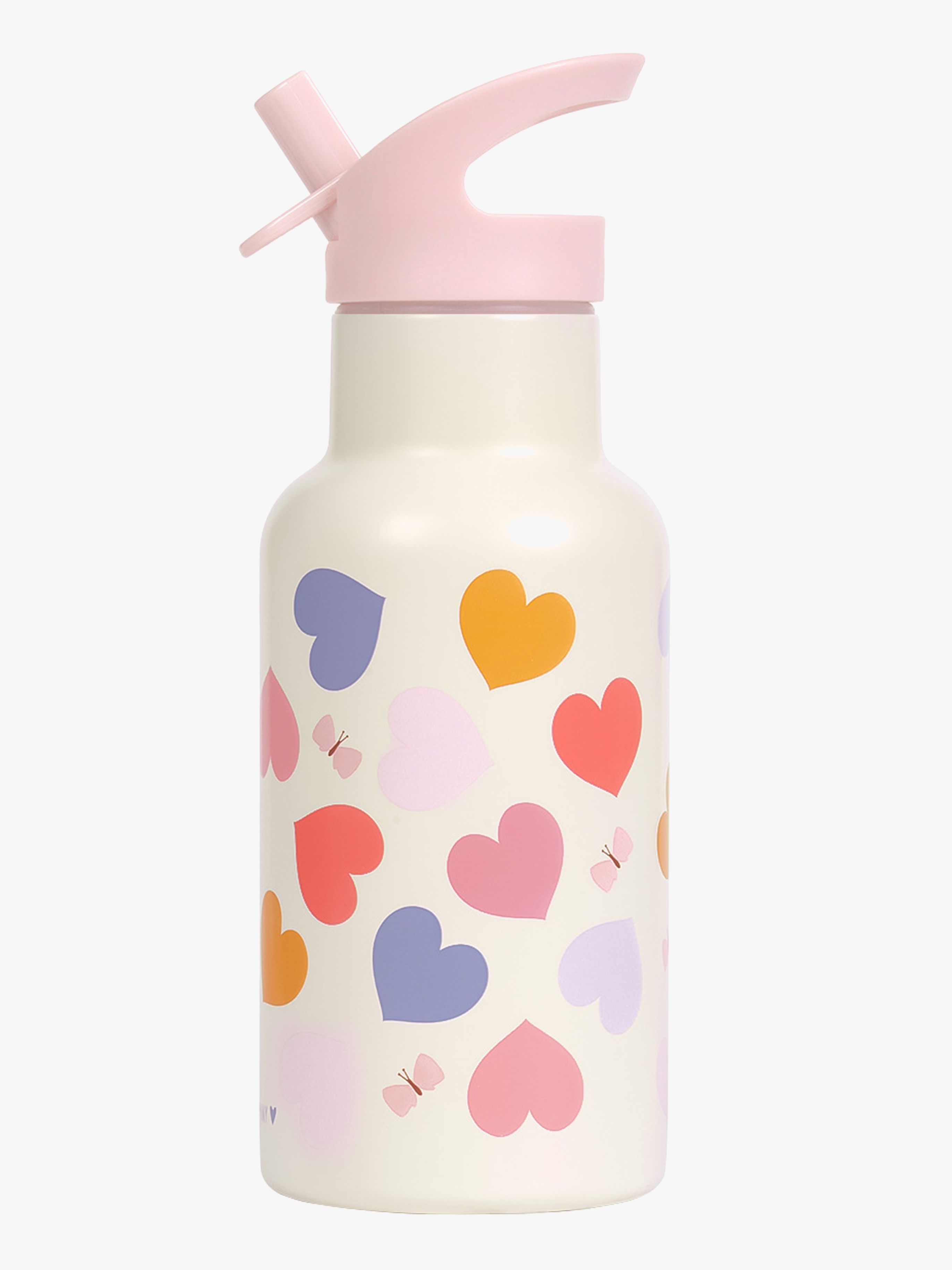 A Little Lovely Company Edelstahl-Trinkflasche, Hearts