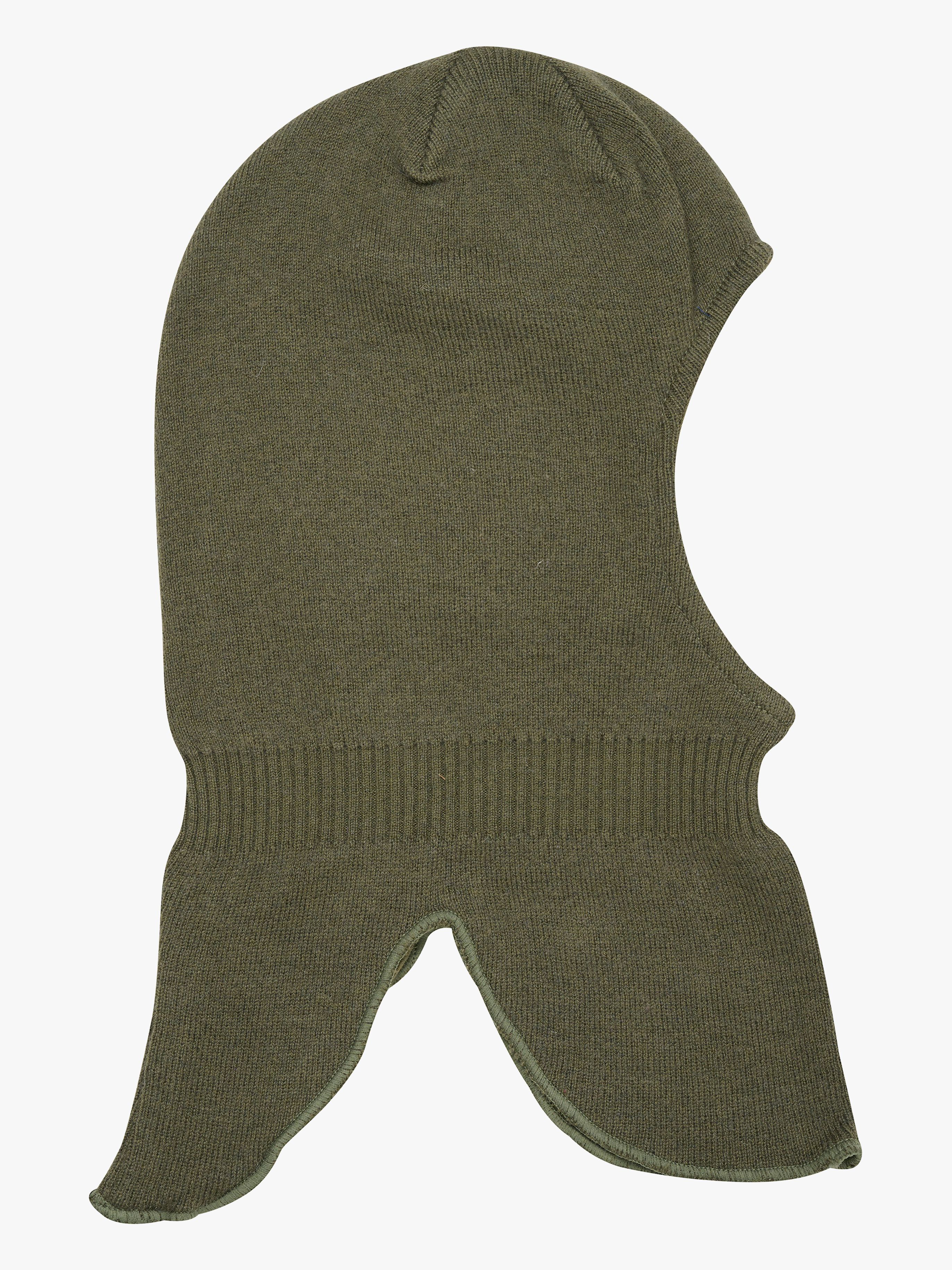 Schlupfmütze Wollmischung, Olive Night, 46