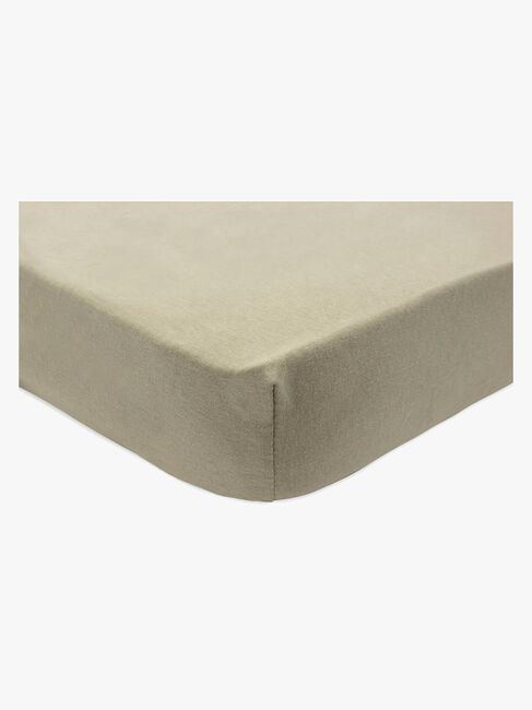 Jollein Spannbettlaken 2er-Pack 40x80, Olivgrün