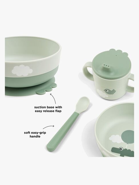 Done By Deer Foodie Geschirr-Set Happy Clouds, Green
