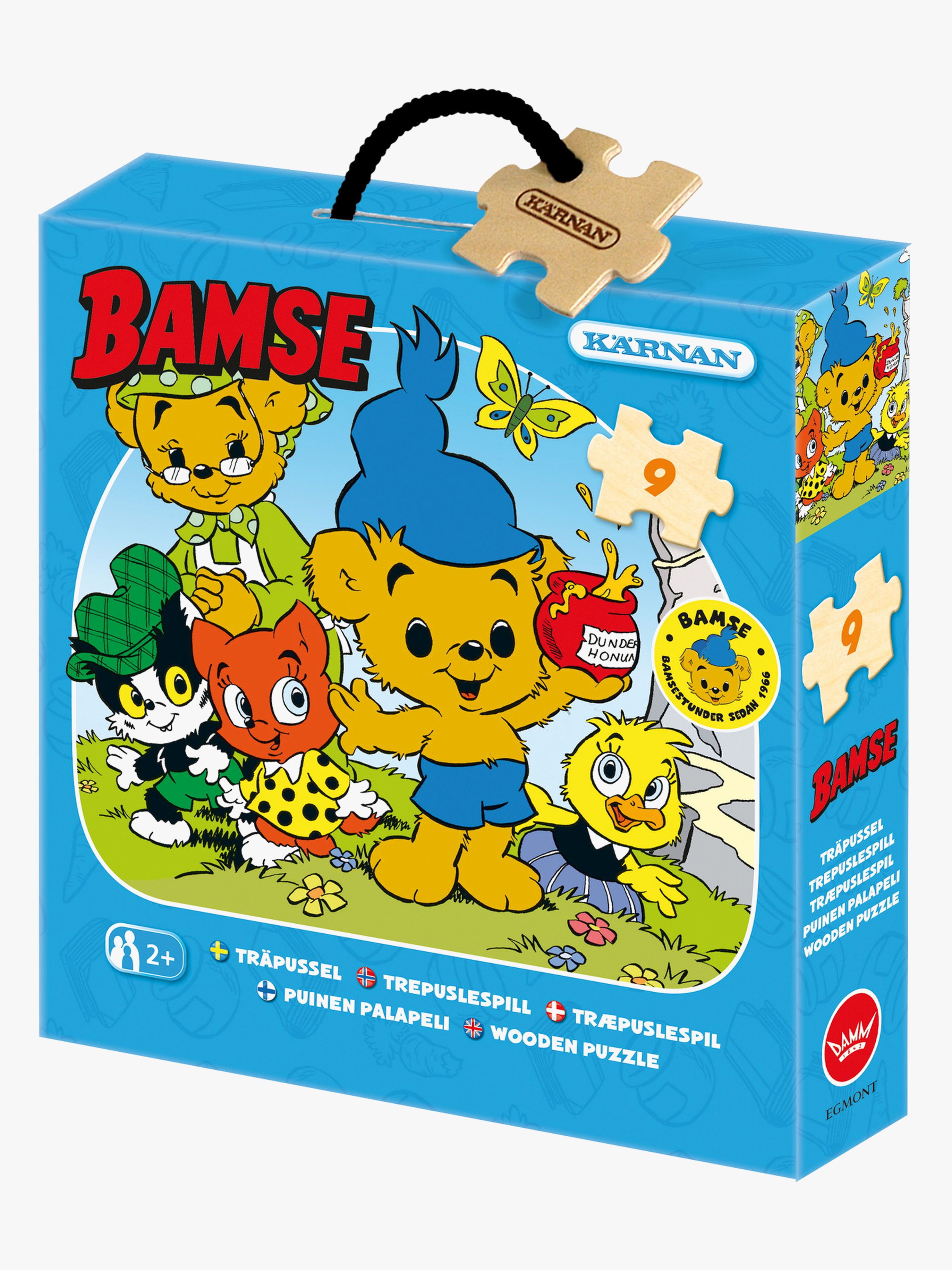 Egmont Kärnan Bamse Holzpuzzle Als Bamse klein war, 9 Teile