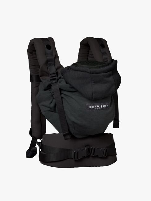 Love Radius HoodieCarrier 2 Babytrage, Black Forest