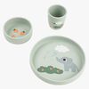 Done By Deer Elphee Silikon Geschirr-Set Stick & Stay, Green