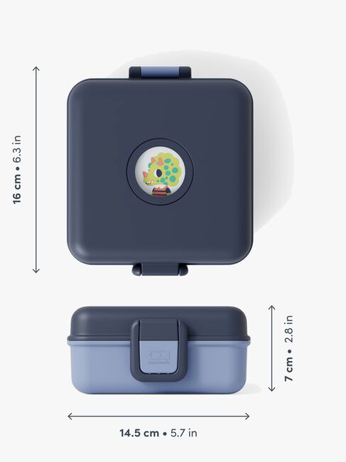 Monbento Snacky Bento Brotdose, Blue Infinity