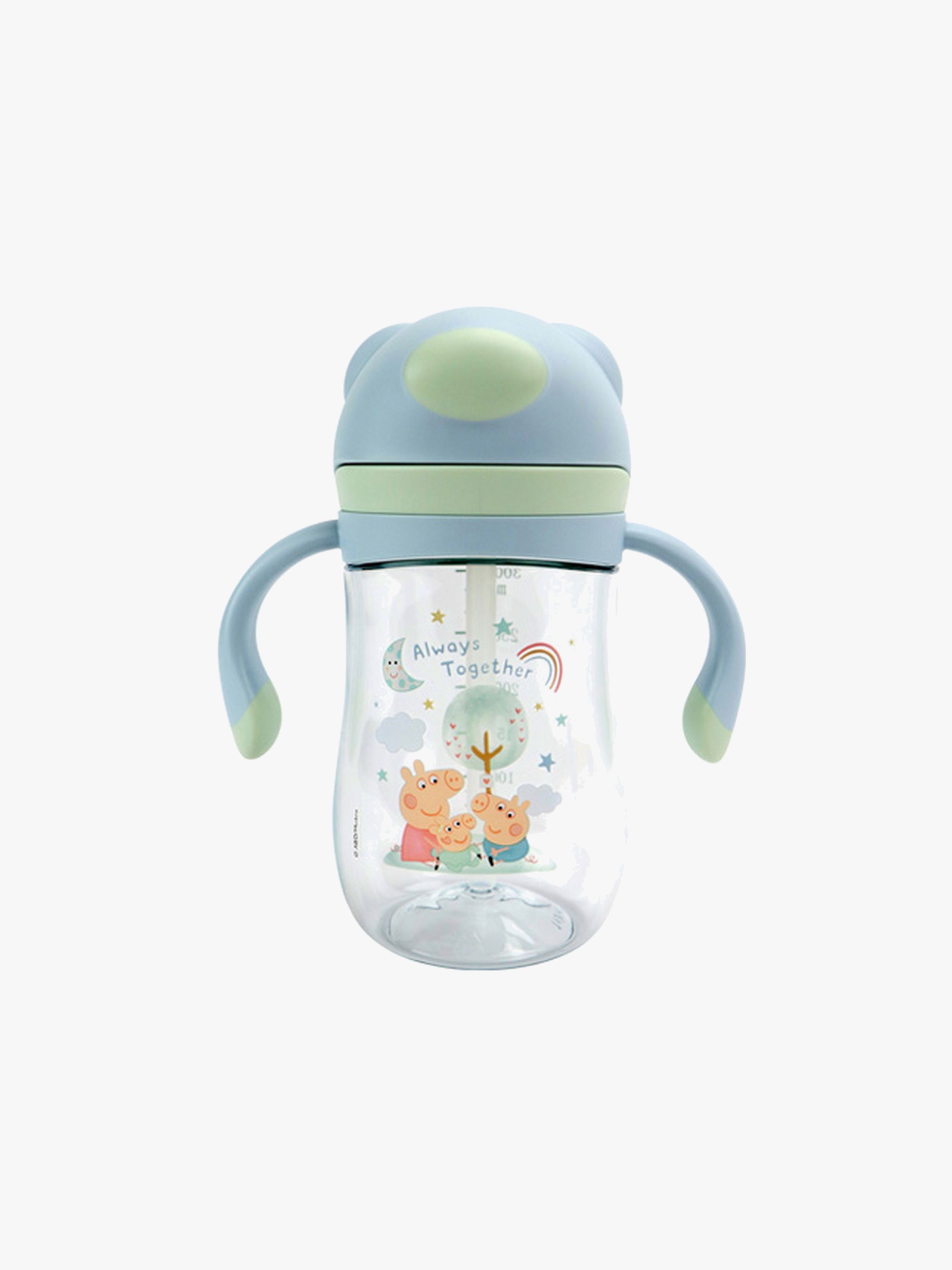 Nuby Evie Peppa Pig Trinkhalmbecher 240 ml, Blau
