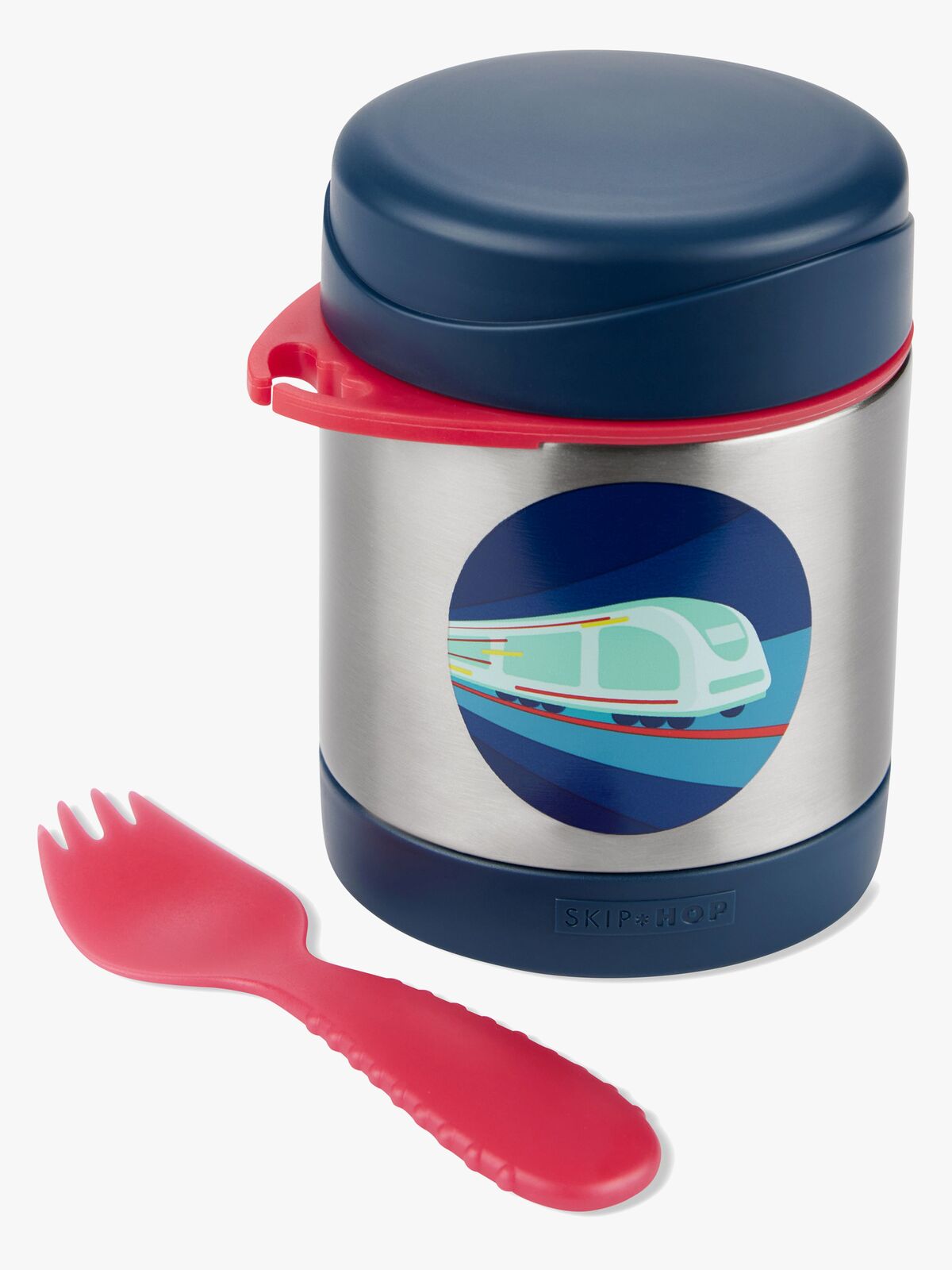 Skip Hop Spark Style Thermobehälter Zug, Dunkelblau
