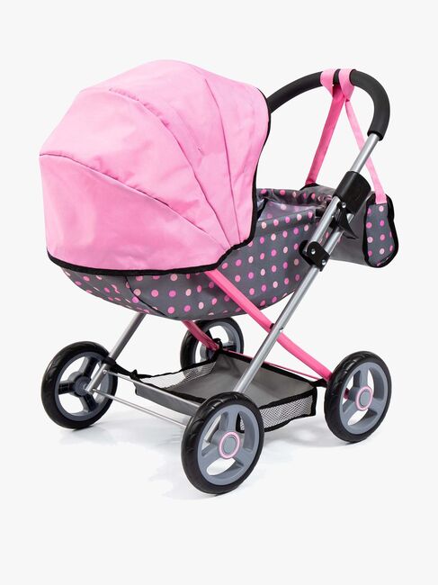 Bayer Design Puppenwagen Cosy, Grau/Rosa