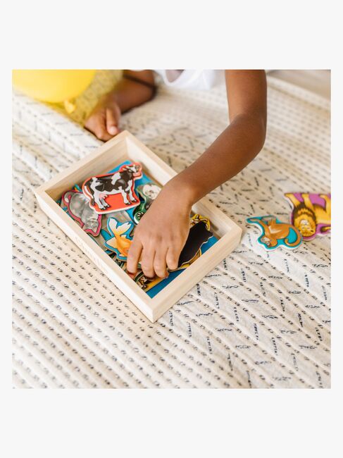 Melissa & Doug Tiermagnete aus Holz 20 Teile