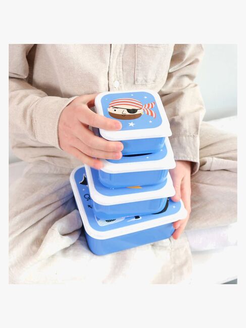 A Little Lovely Company Lunchbox-Set, Piraten