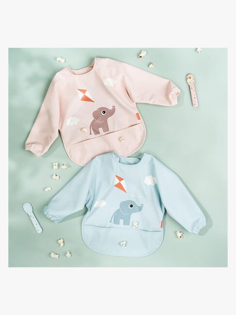 Done By Deer Playground  Langärmlig Lätzchen, Blue