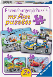 Ravensburger Puzzles My Emergency Vehicles 2/4/6/8 Teile
