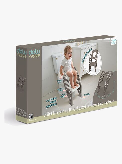 DOLU Toilettensitz mit Leiter, Stone Grey