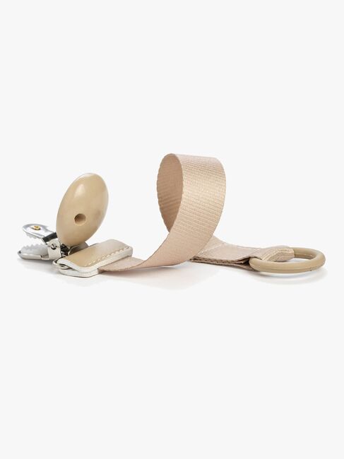 Elodie Schnullerkette Holz, Pure Khaki
