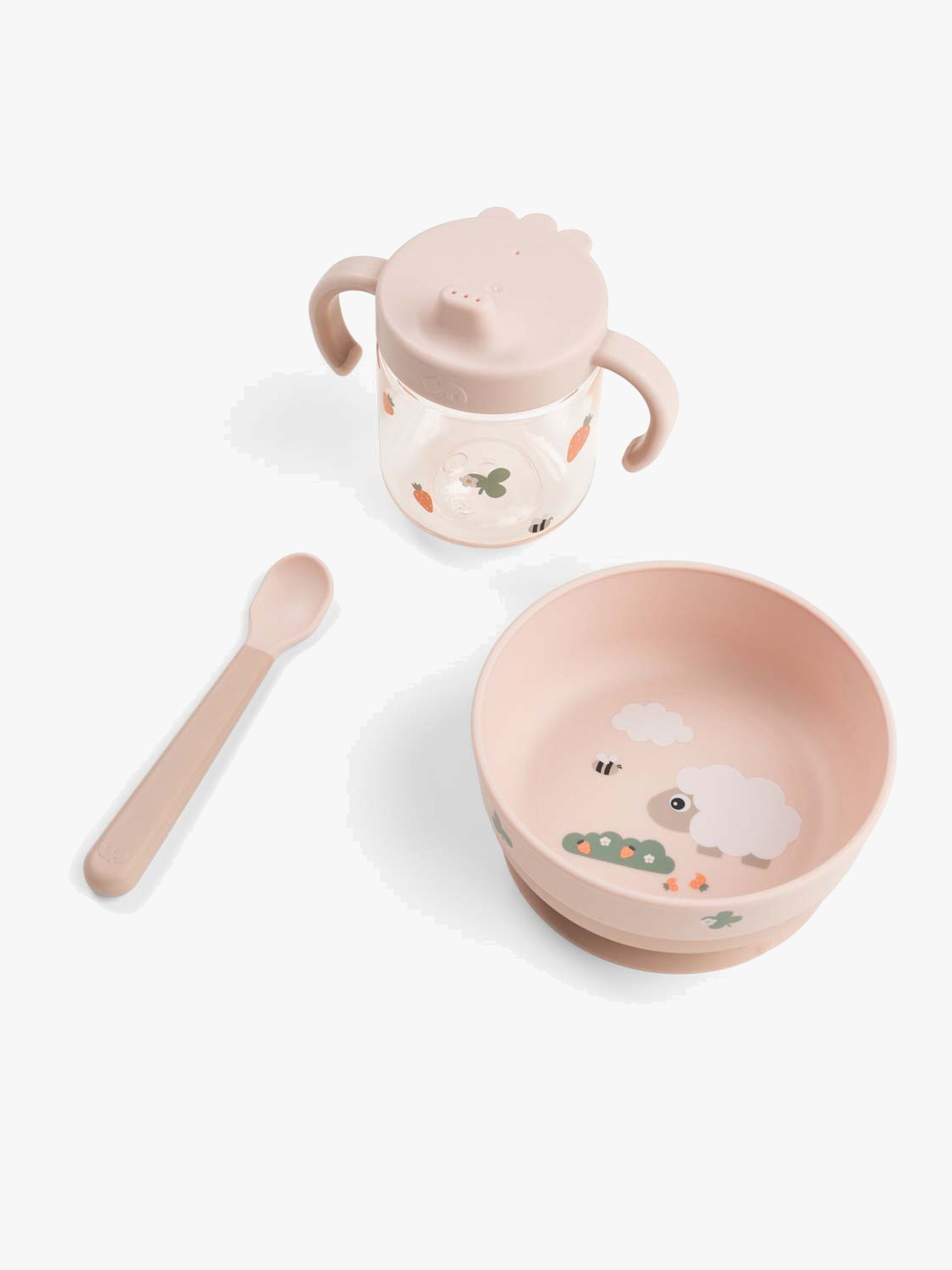 Done by Deer Foodie Geschirrset Tiny Farm, Puder