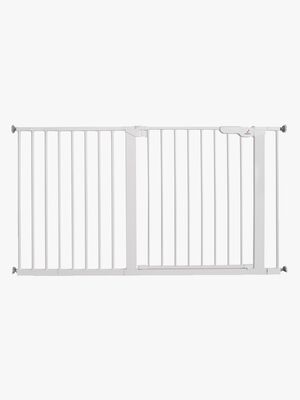BabyDan Premier Klemmgitter + 9 Erweiterungen 132,5-138,7 cm, Weiß