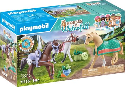 Playmobil Horses of Waterfall Spielset 3 Pferde: Morgan, Quarter Horse & Shagya Araber
