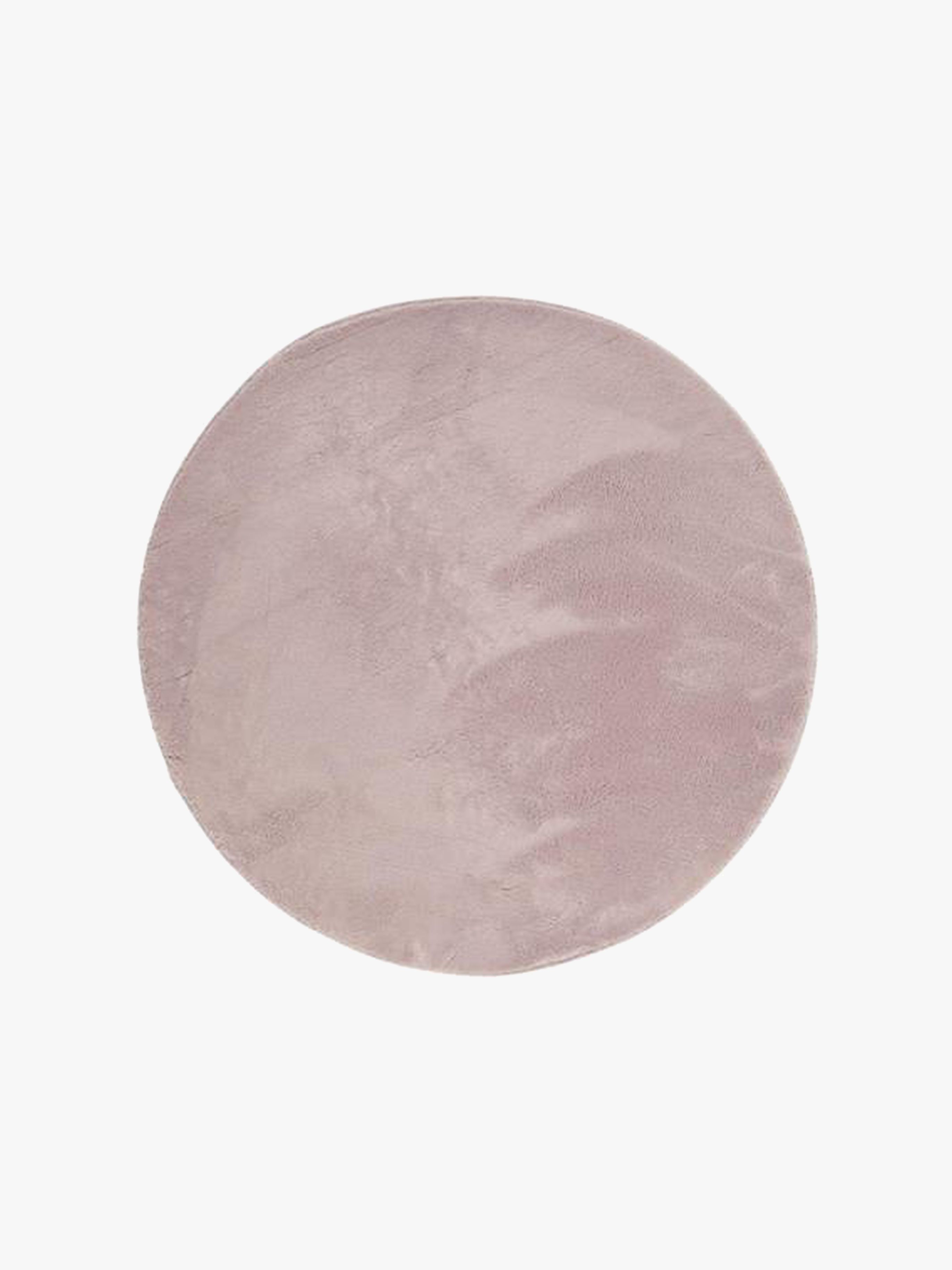 Teppich Rund 120, Soft Dusty Pink