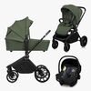 Lionelo MIKA Plus 3-in-1 Kombikinderwagen, Green Olive